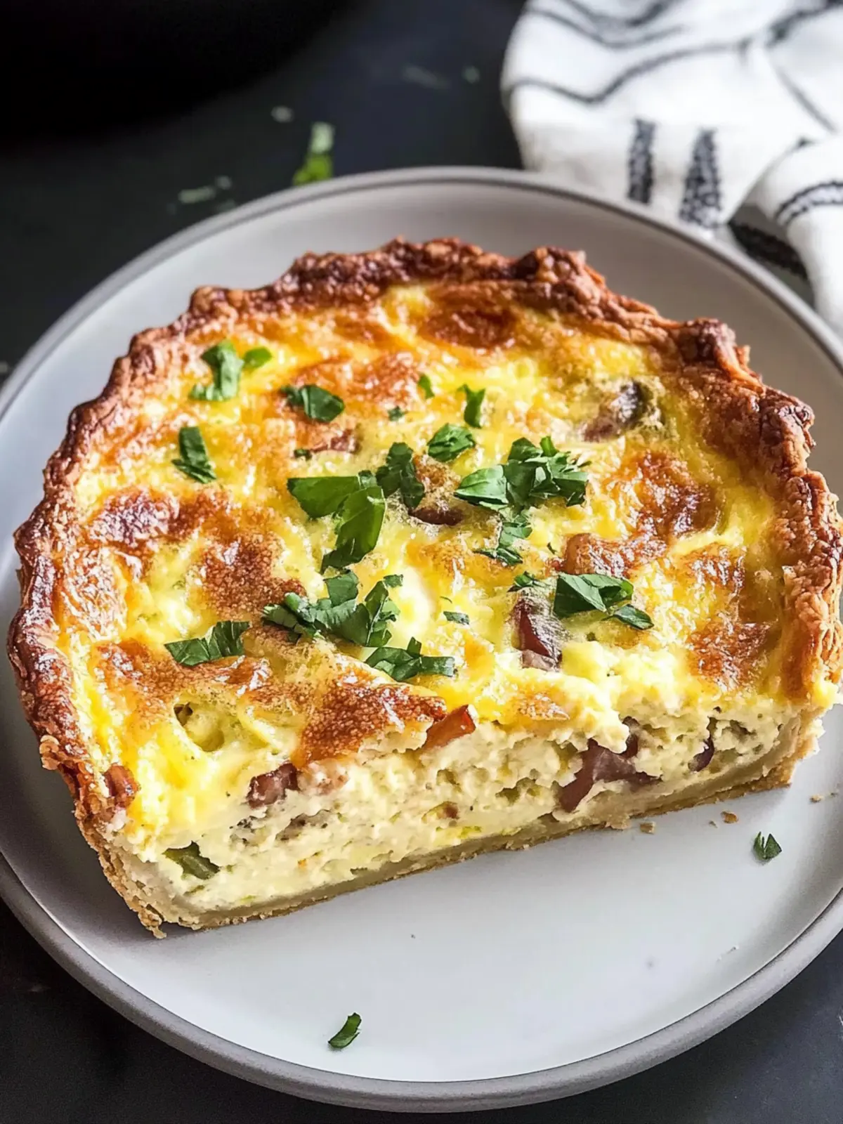 Keto Crustless Quiche Lorraine for Easy, Flavor-Packed Mornings 4 Crustless Quiche Lorraine
