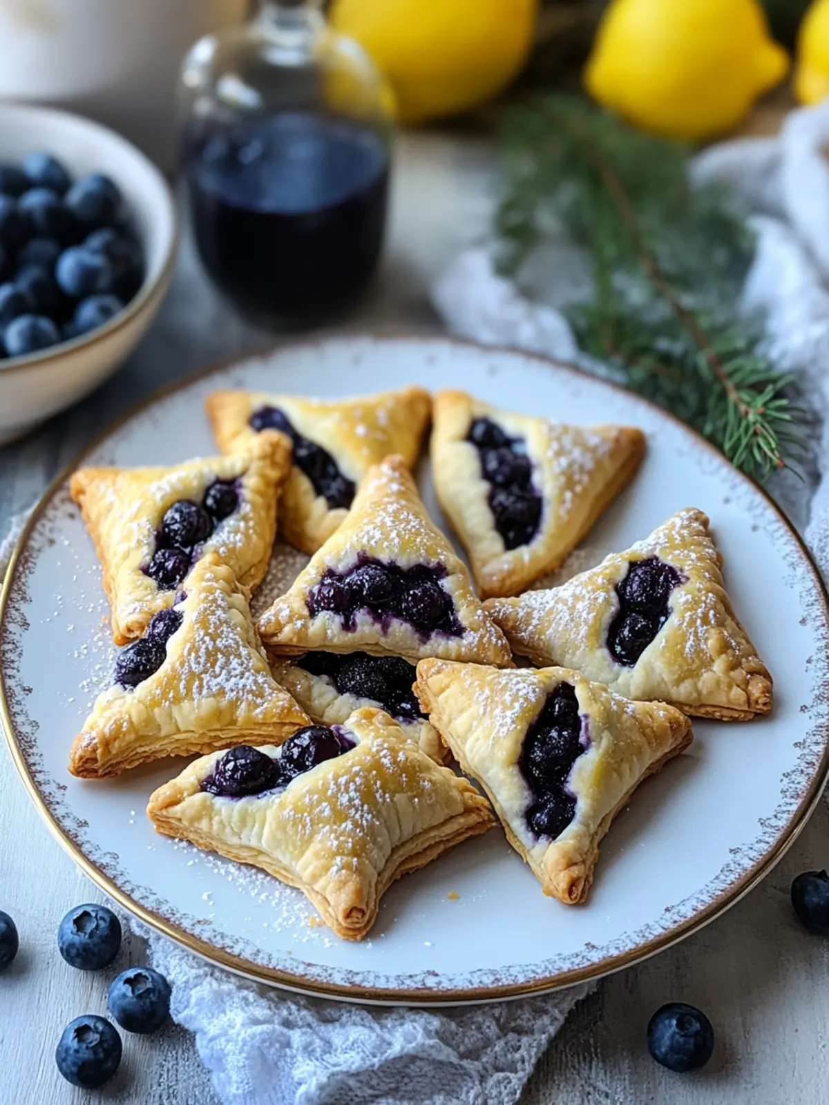 Delightful Hamantaschen Cookies with Blueberry Filling Recipe 3 Hamantaschen Cookies with Blueberry Filling