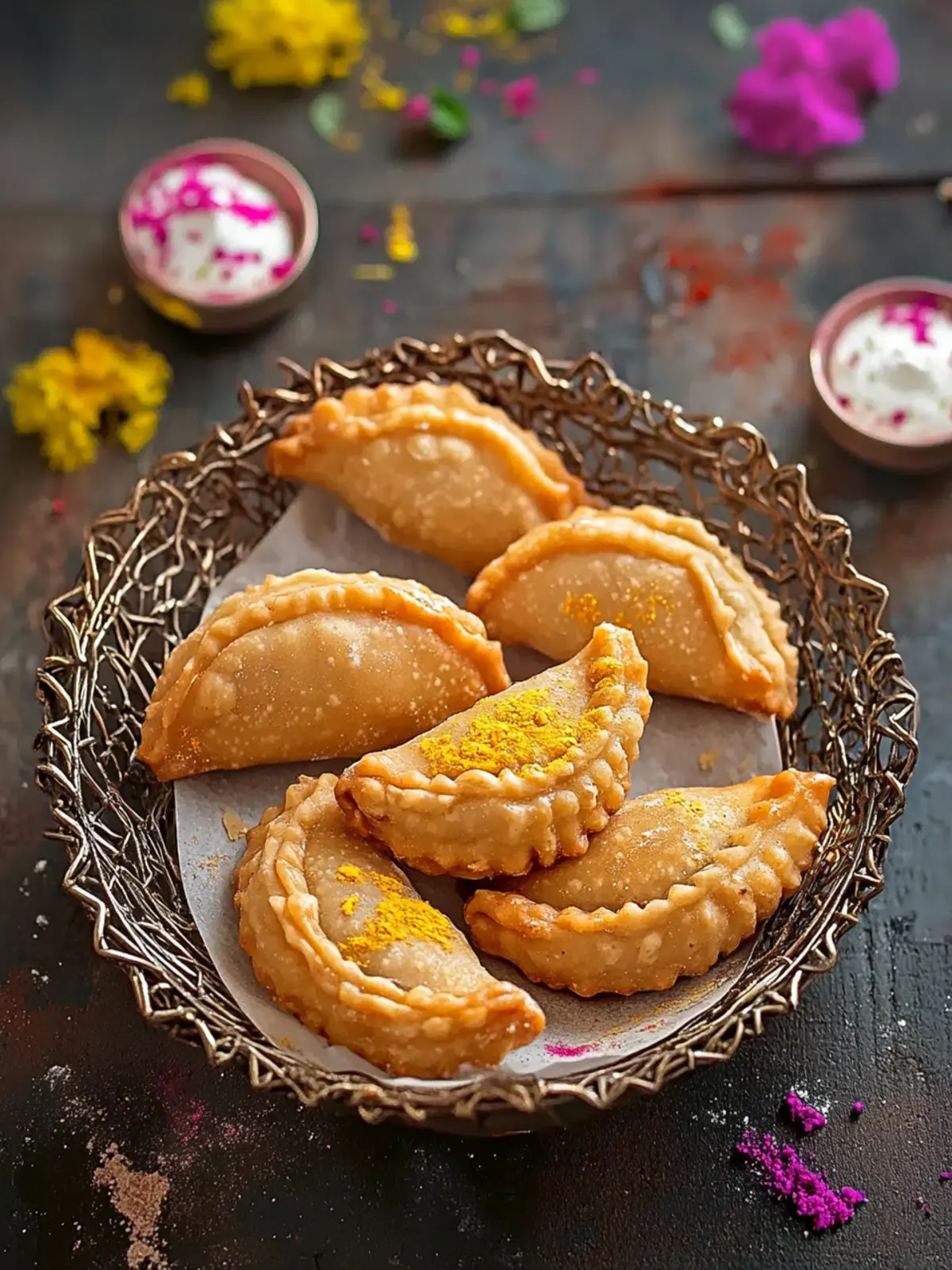 Delicious Homemade Gujiya with Irresistible Mawa Filling 5 Gujiya