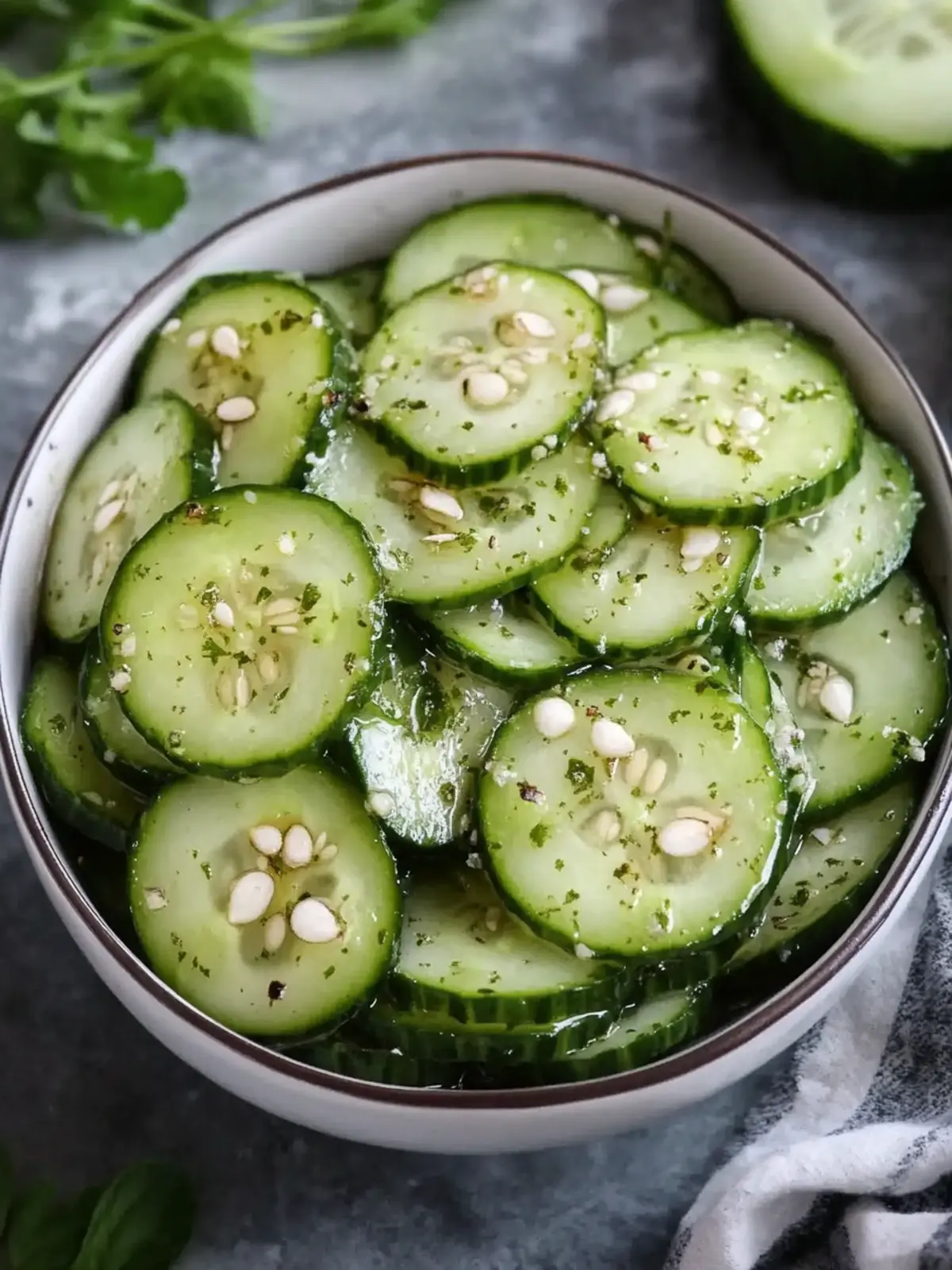 Garlic & Vinegar Marinated Cucumber Salad You’ll Love Today 5 Garlic & Vinegar Marinated Cucumber Salad