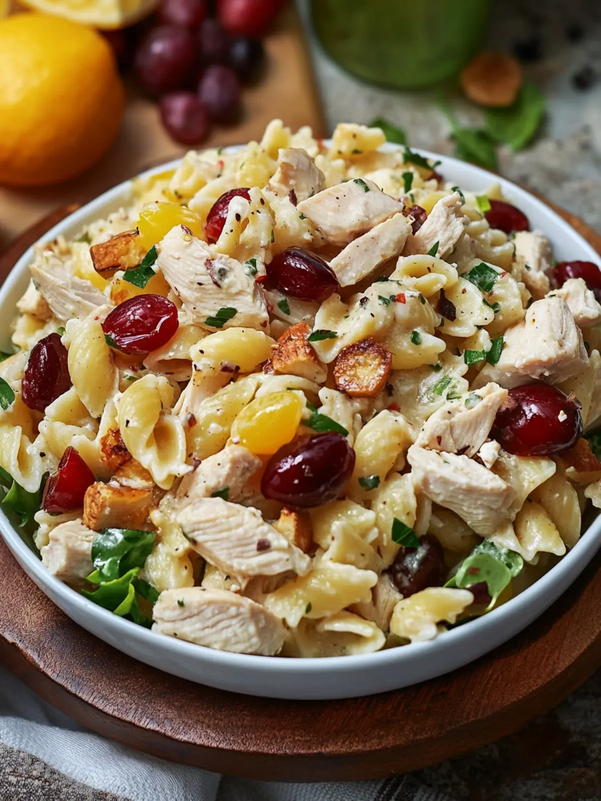 Delicious Waldorf Chicken Pasta Salad for Your Next Cookout 3 Waldorf Chicken Pasta Salad