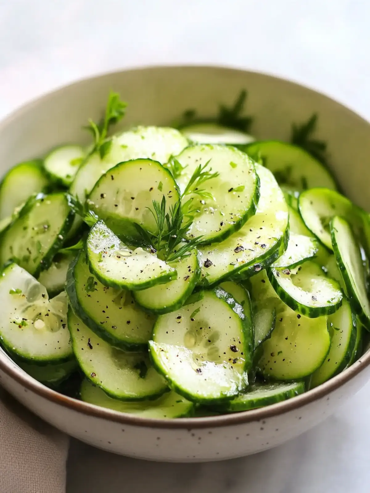 Crisp Cucumber Vinegar Salad for a Refreshing Summer Treat 2 Cucumber Vinegar Salad