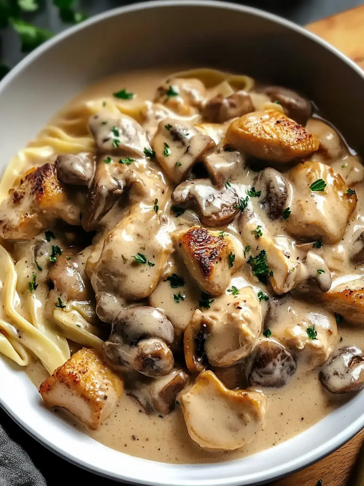 Creamy Rich Chicken Stroganoff: Comfort Food Done Right 2 Rich Chicken Stroganoff