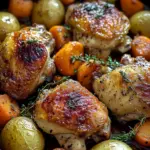 Delicious Roasted Chicken Thighs with Carrots and Potatoes Quick Fix 7 Roasted Chicken Thighs with Carrots and Potatoes