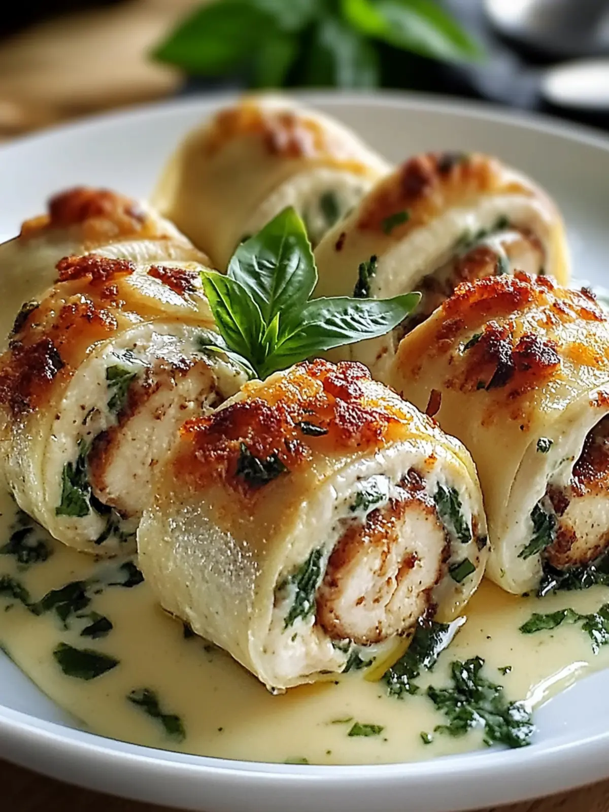 Creamy Tuscan Chicken Roll-Ups for a Gourmet Night In 5 Creamy Tuscan Chicken Roll-Ups