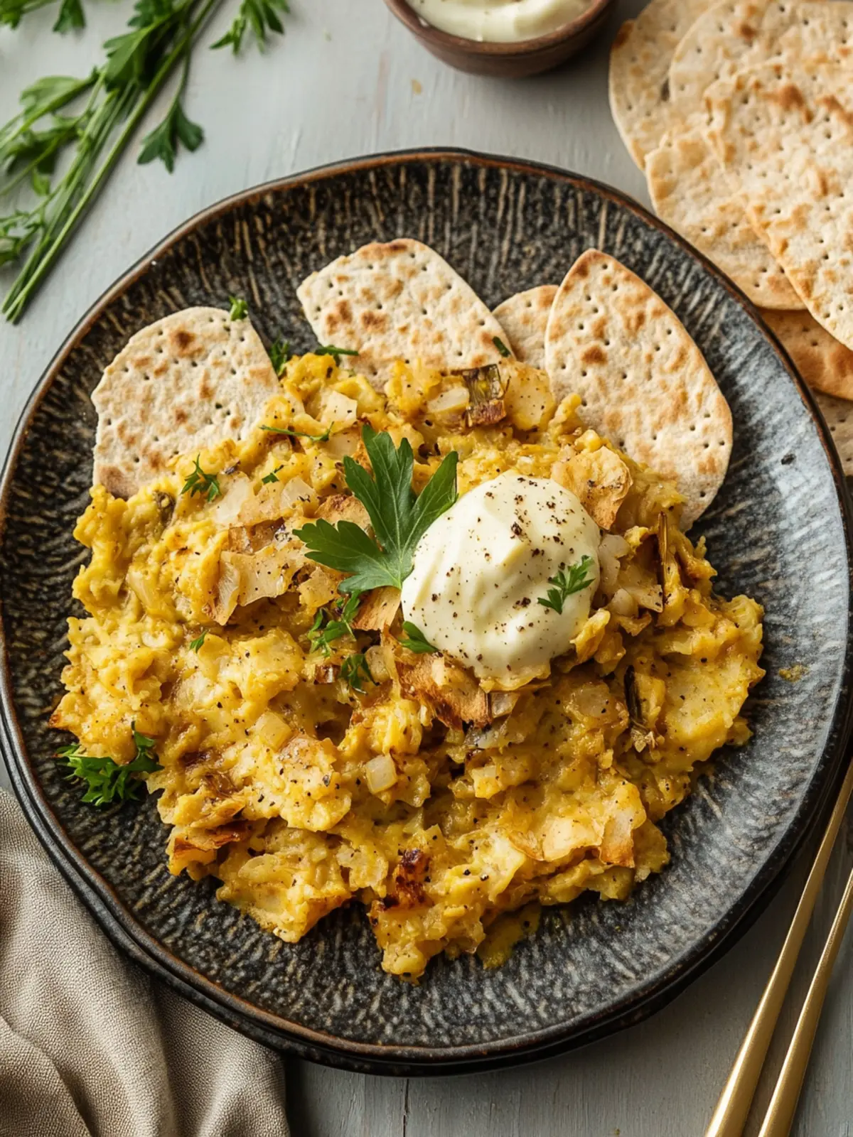 Delicious Vegan Matzo Brei: Comfort Food for Everyone 3 Vegan Matzo Brei