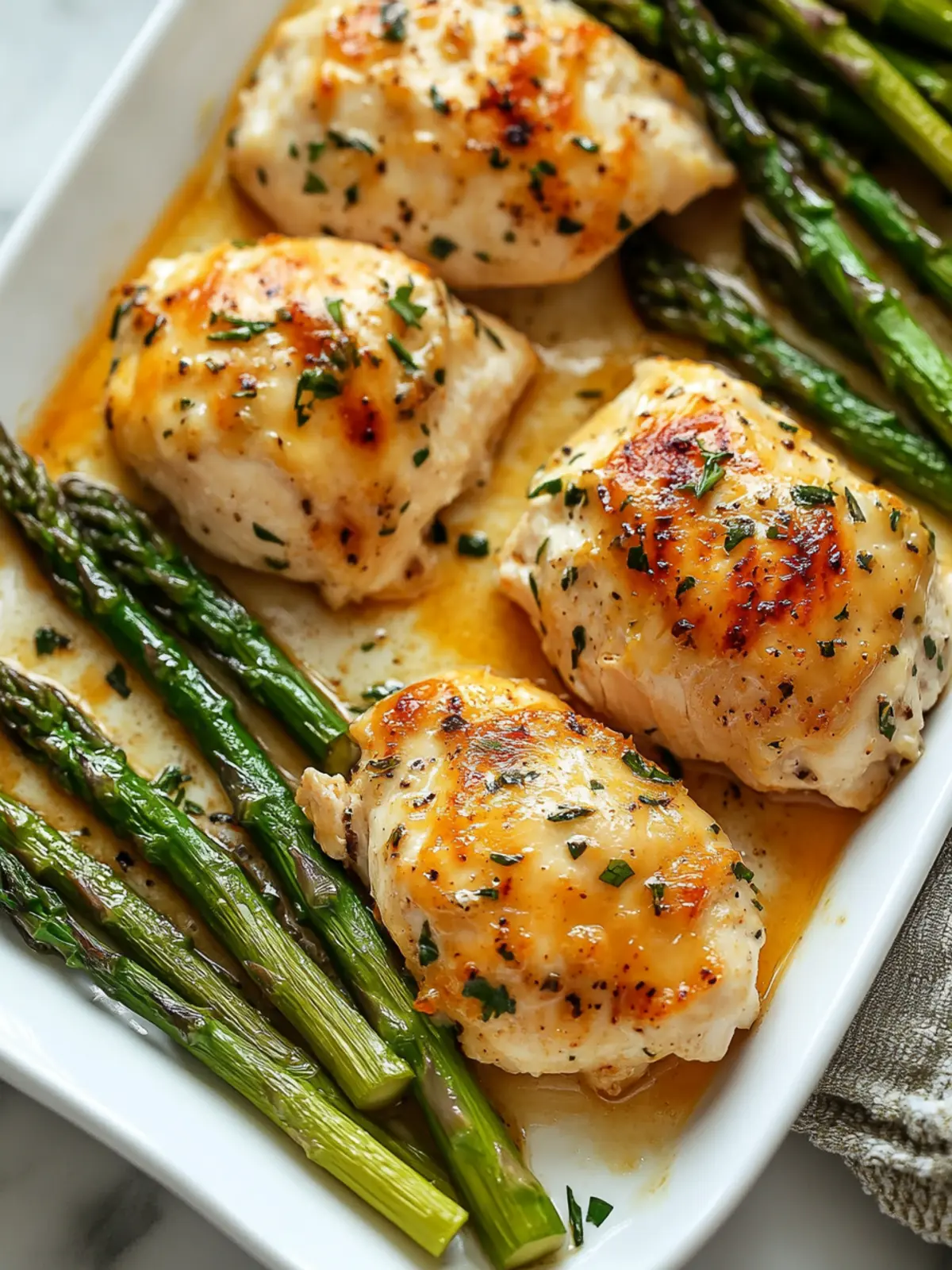 One-Pan Caesar Chicken with Asparagus in Just 30 Minutes 4 Caesar Chicken with Asparagus