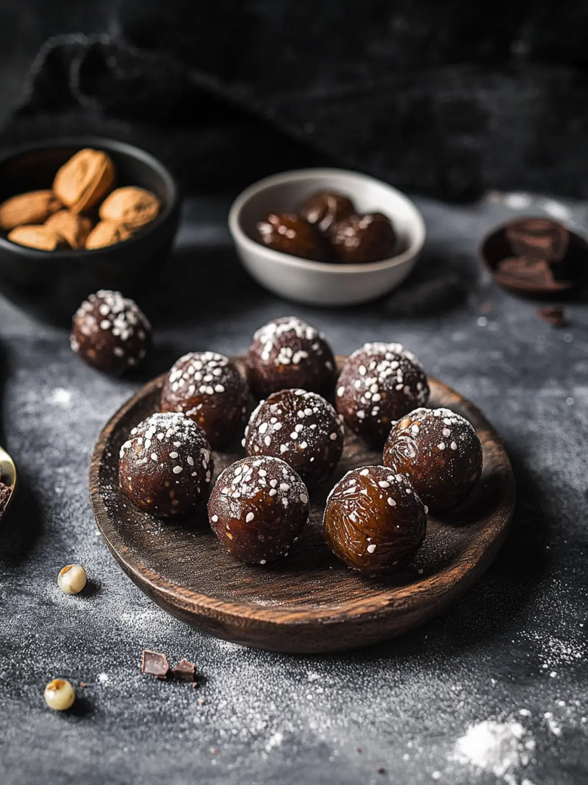 Irresistible Chocolate Date Balls: Your Quick Energy Boost! 3 Chocolate Date Balls