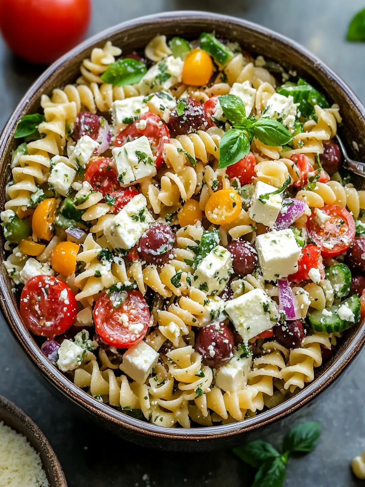 Chopped Greek Pasta Salad: Your Go-To for Fresh Mediterranean Flavor 5 Chopped Greek Pasta Salad
