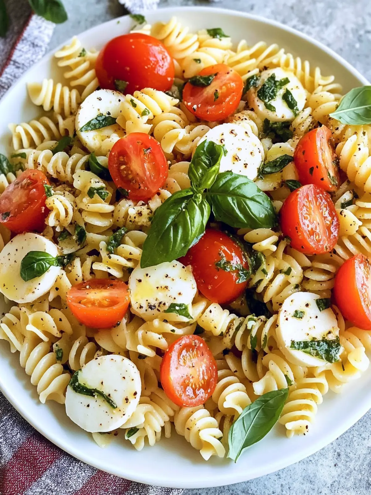 Caprese Pasta Salad: Fresh, Flavorful, and Homemade Perfection 2 Caprese Pasta Salad