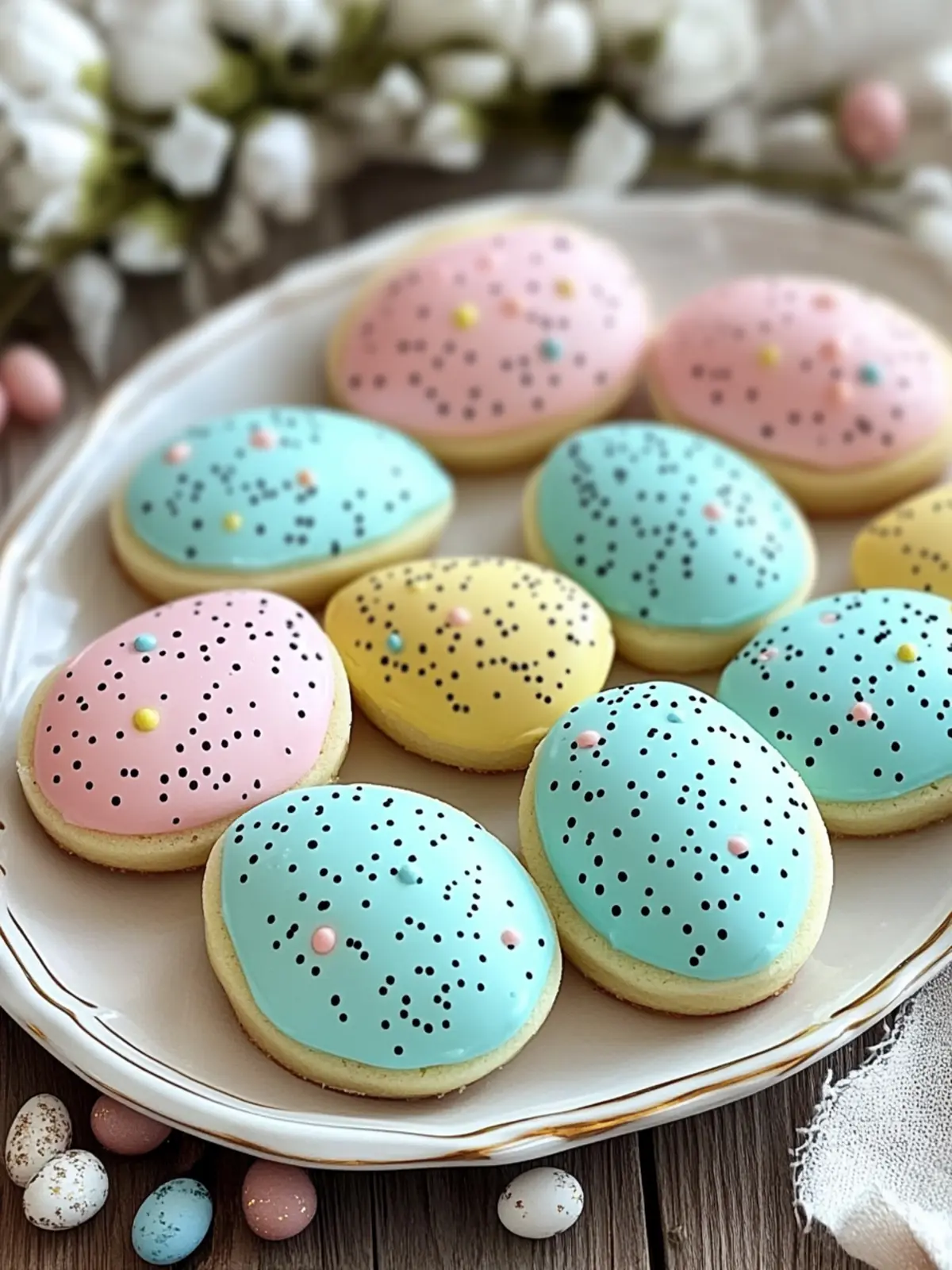 Decorate Delightful Speckled Easter Egg Sugar Cookies at Home 5 Speckled Easter Egg Sugar Cookies