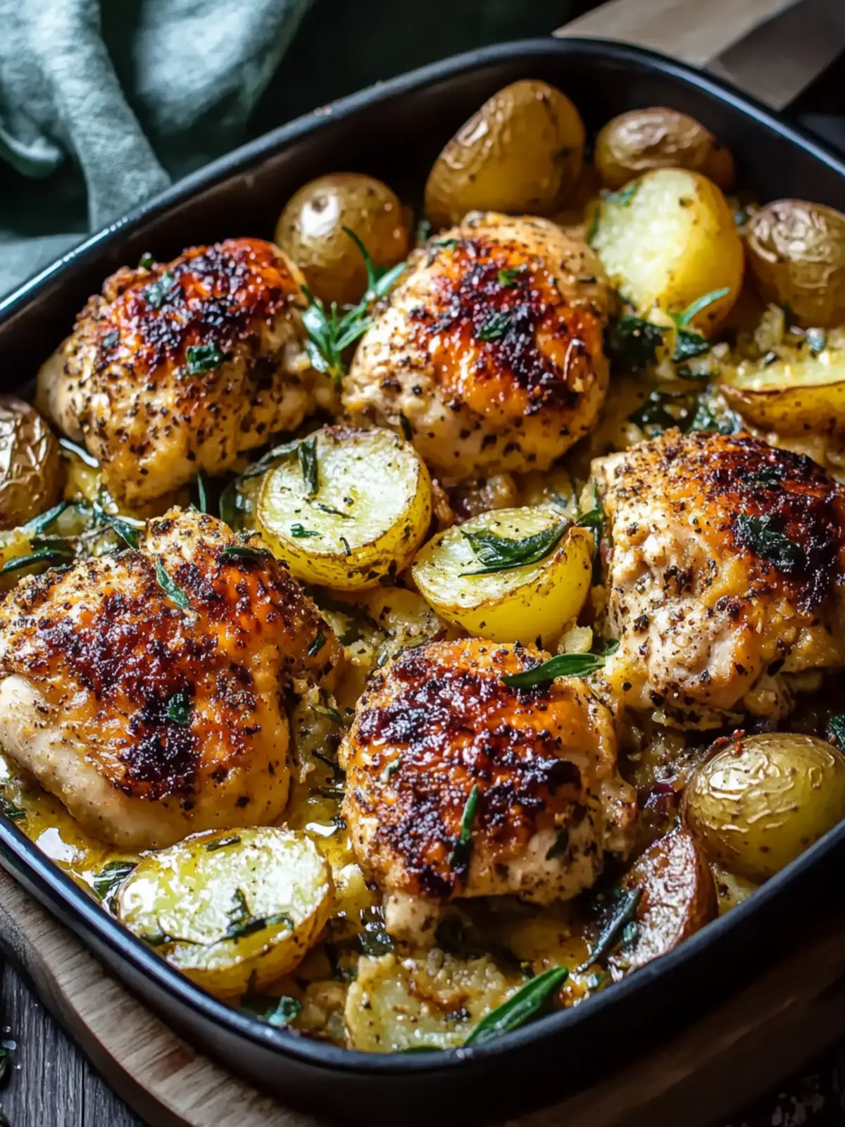 Garlic Parmesan Chicken and Potatoes: Your Easy One-Pan Feast 3 Garlic Parmesan Chicken and Potatoes
