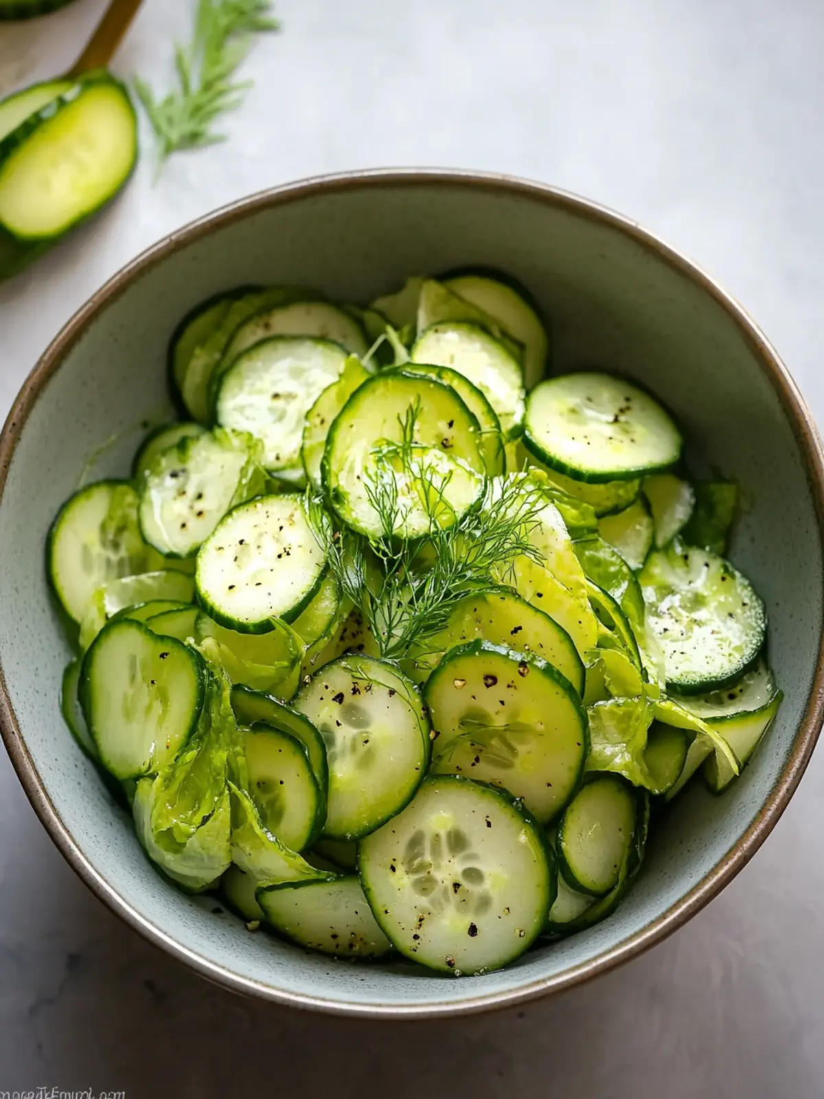 Crisp Cucumber Vinegar Salad for a Refreshing Summer Treat 4 Cucumber Vinegar Salad