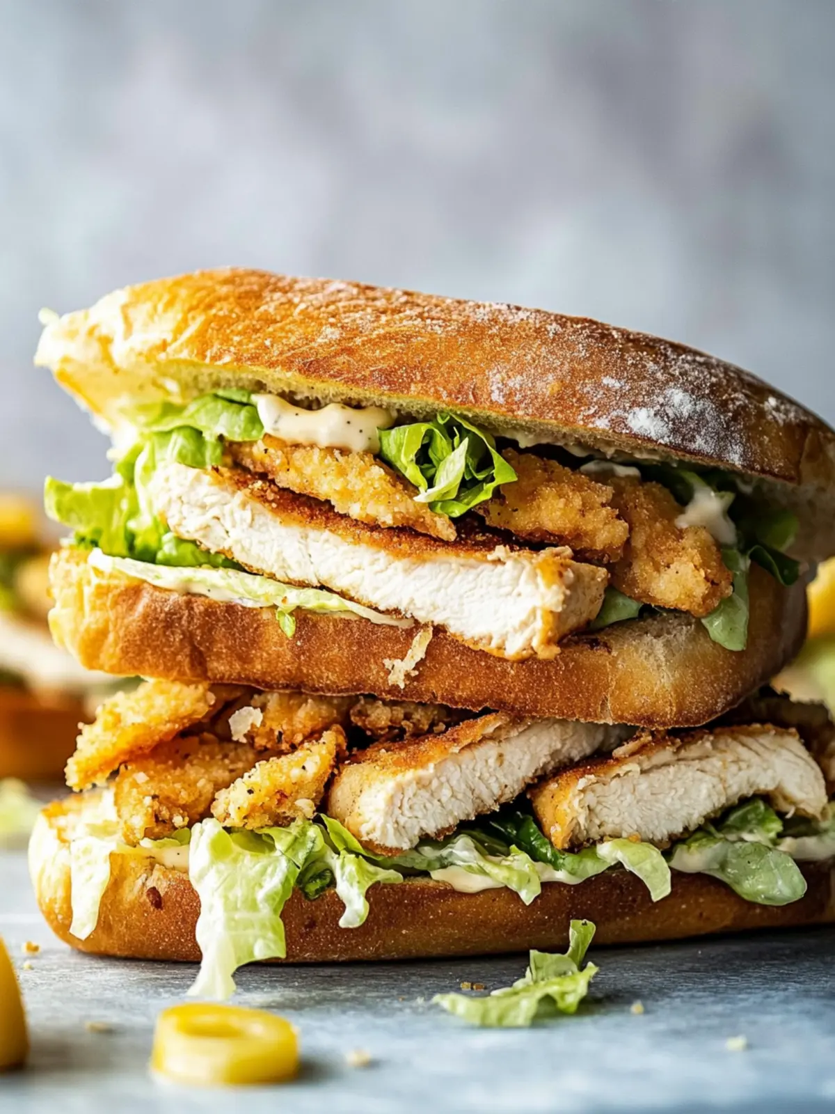 Crispy Chicken Caesar Sandwich that Inspires Meal Prep Magic 2 Chicken Caesar Sandwich