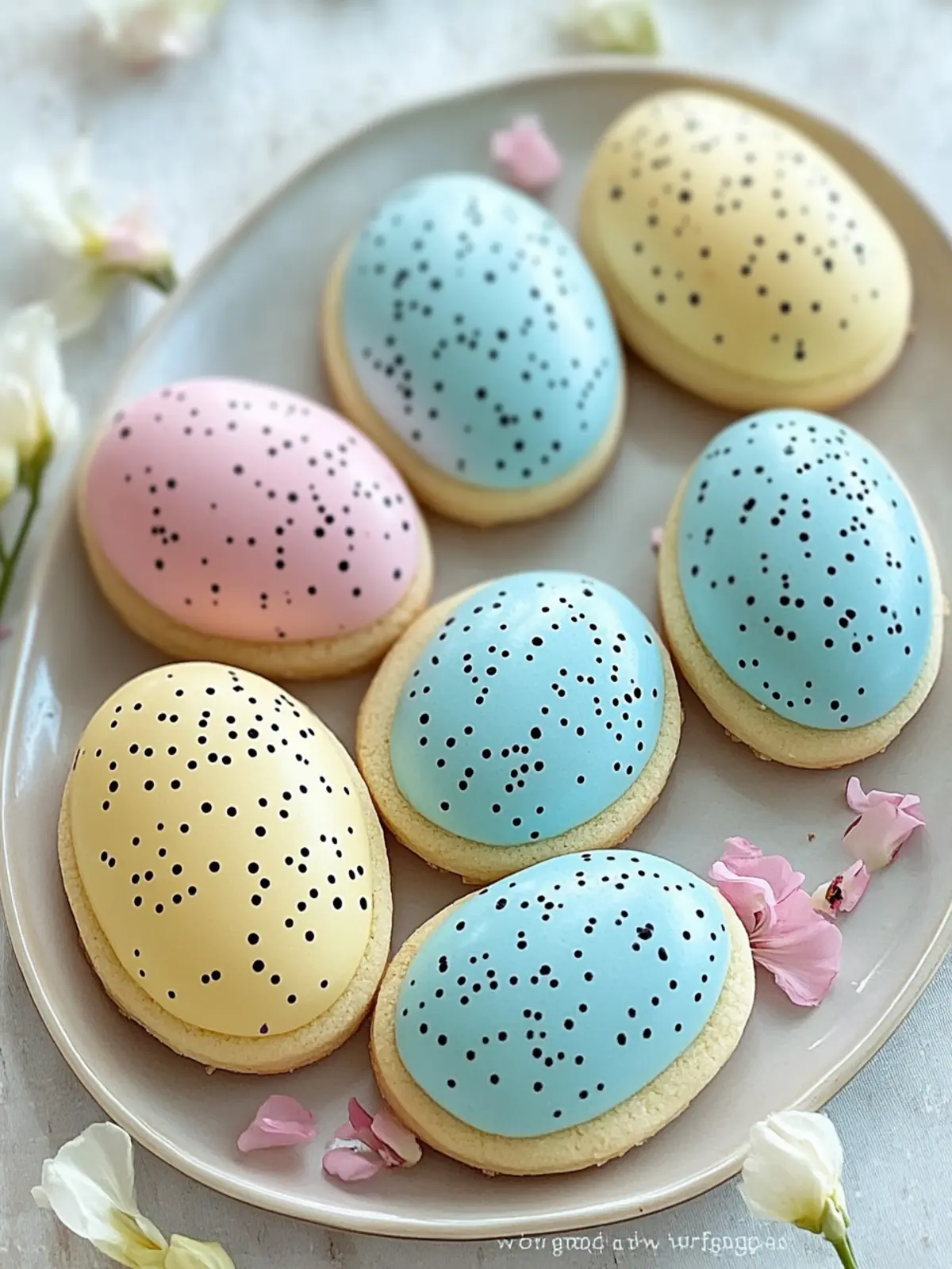 Decorate Delightful Speckled Easter Egg Sugar Cookies at Home 2 Speckled Easter Egg Sugar Cookies