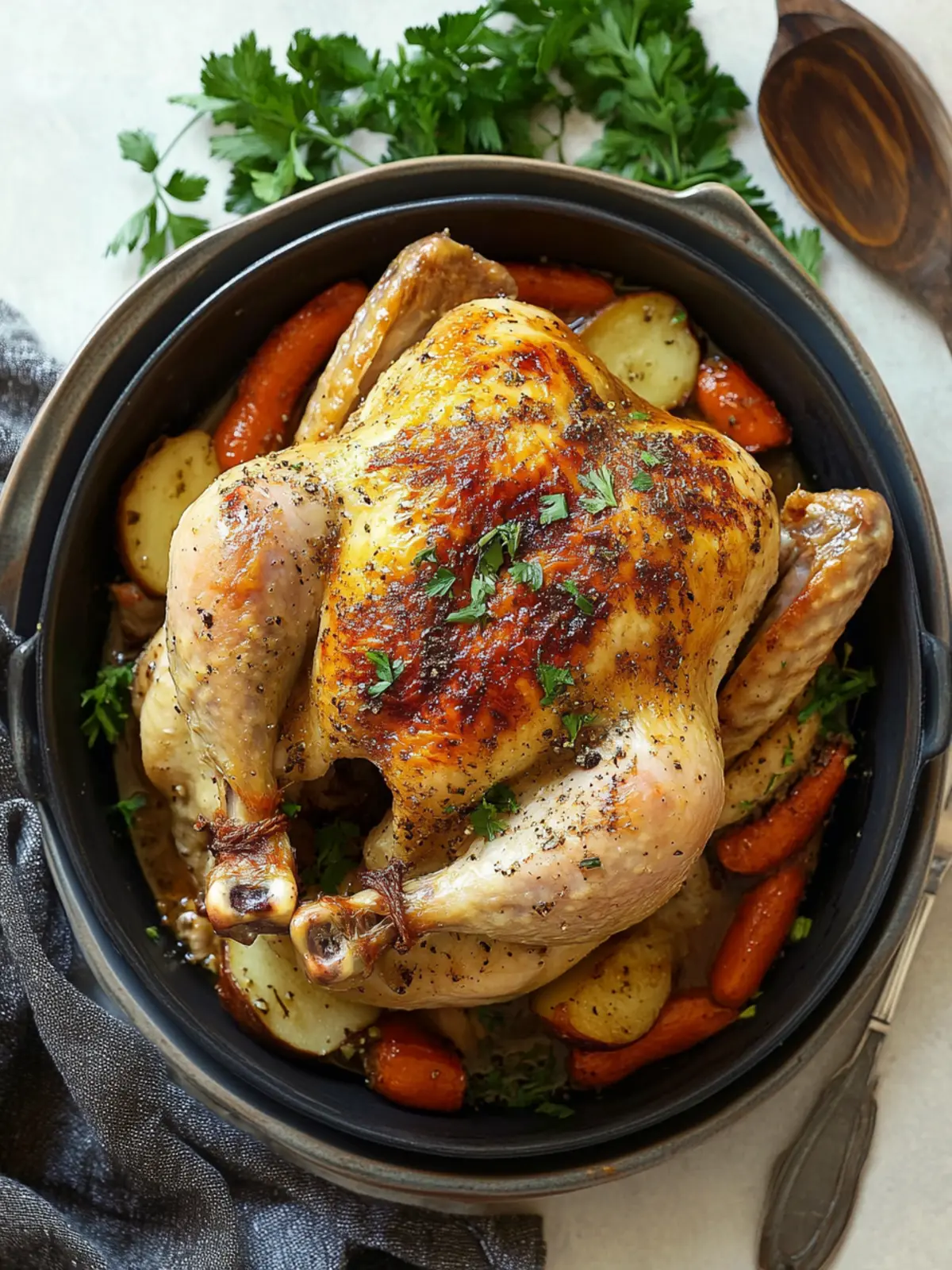 Juicy Slow Cooker Whole Chicken with Veggies You'll Love 4 Juicy Slow Cooker Whole Chicken