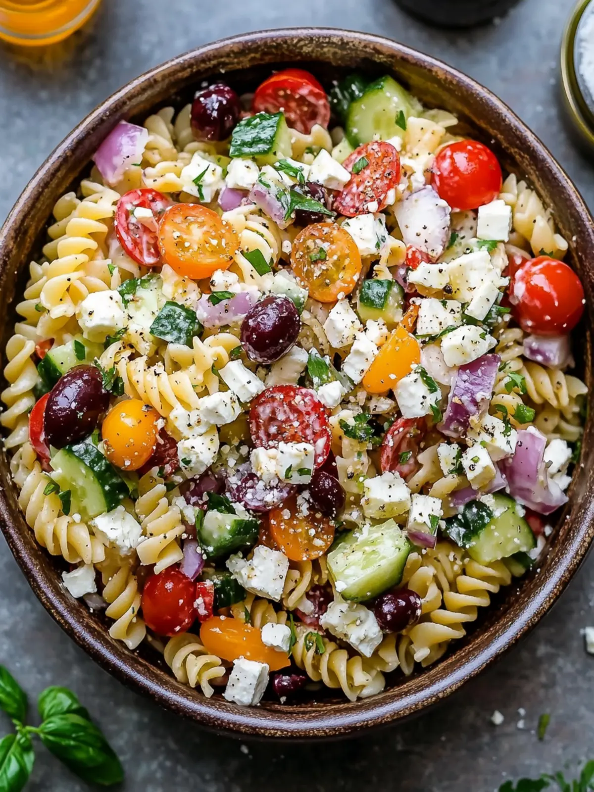 Chopped Greek Pasta Salad: Your Go-To for Fresh Mediterranean Flavor 2 Chopped Greek Pasta Salad