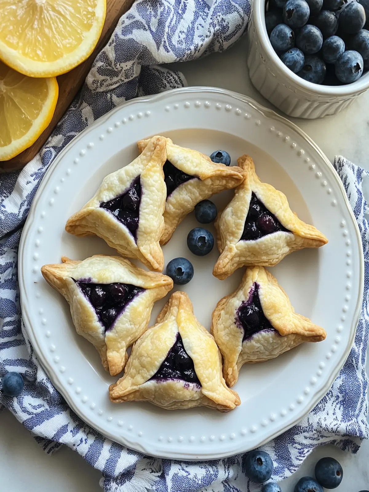 Delightful Hamantaschen Cookies with Blueberry Filling Recipe 4 Hamantaschen Cookies with Blueberry Filling