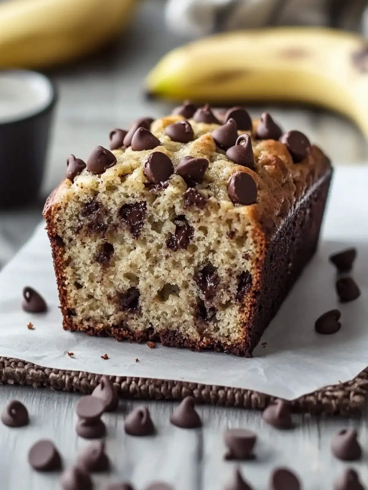 Moist Chocolate Chip Banana Bread Recipe Your New Favorite Snack 3 Moist Chocolate Chip Banana Bread