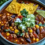 Tex-Mex Taco Soup: A Hearty Bowl of Comfort in 45 Minutes 6 Tex-Mex Taco Soup