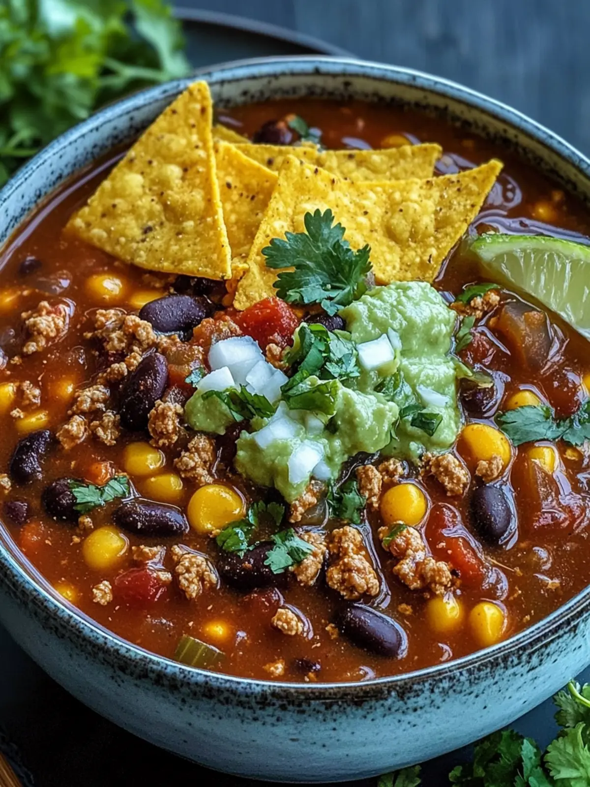 Tex-Mex Taco Soup: A Hearty Bowl of Comfort in 45 Minutes 5 Tex-Mex Taco Soup