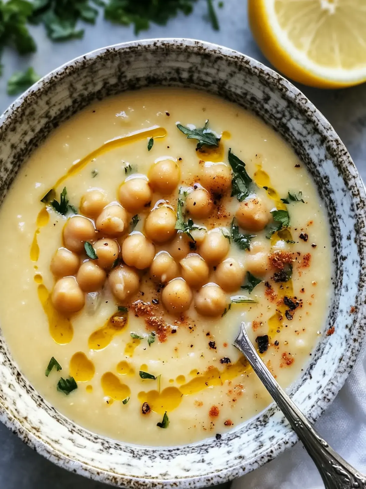 Wholesome Easy Garlic Chickpea Soup in Under 30 Minutes 2 Easy Garlic Chickpea Soup