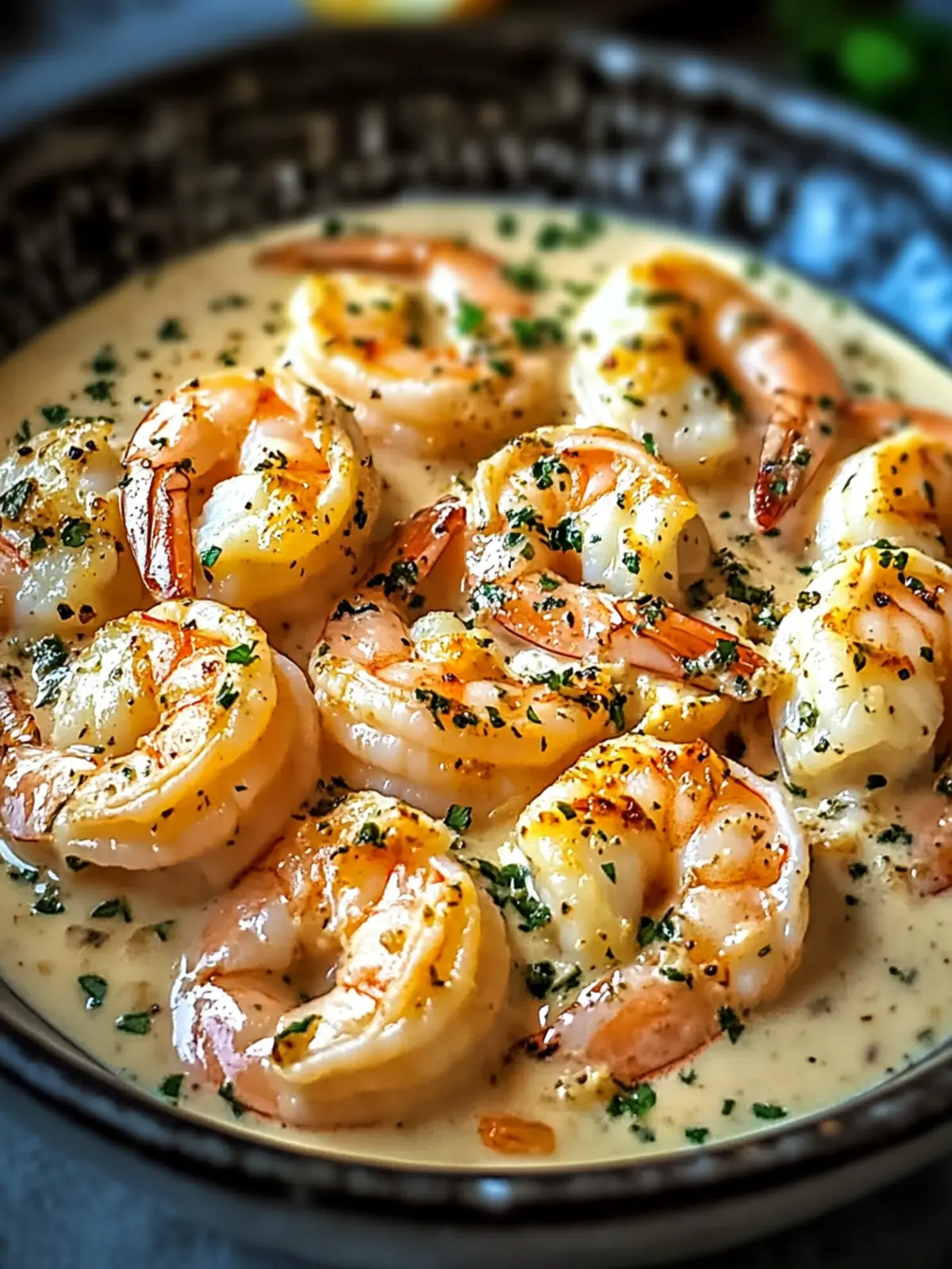Savory Creamy Garlic Shrimp Ready in 15 Minutes Flat 3 Creamy Garlic Shrimp