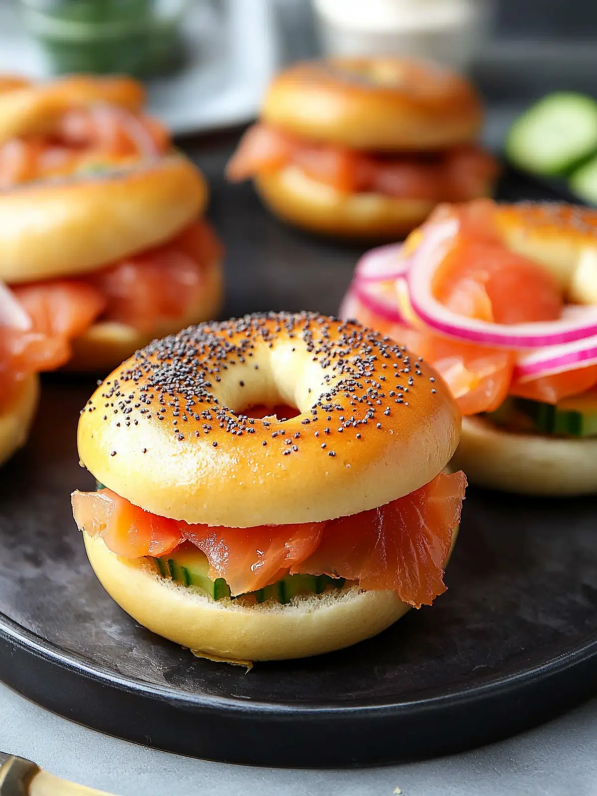 Smoked Salmon Bagels: A Quick Gourmet Breakfast Delight 3 Smoked Salmon Bagels