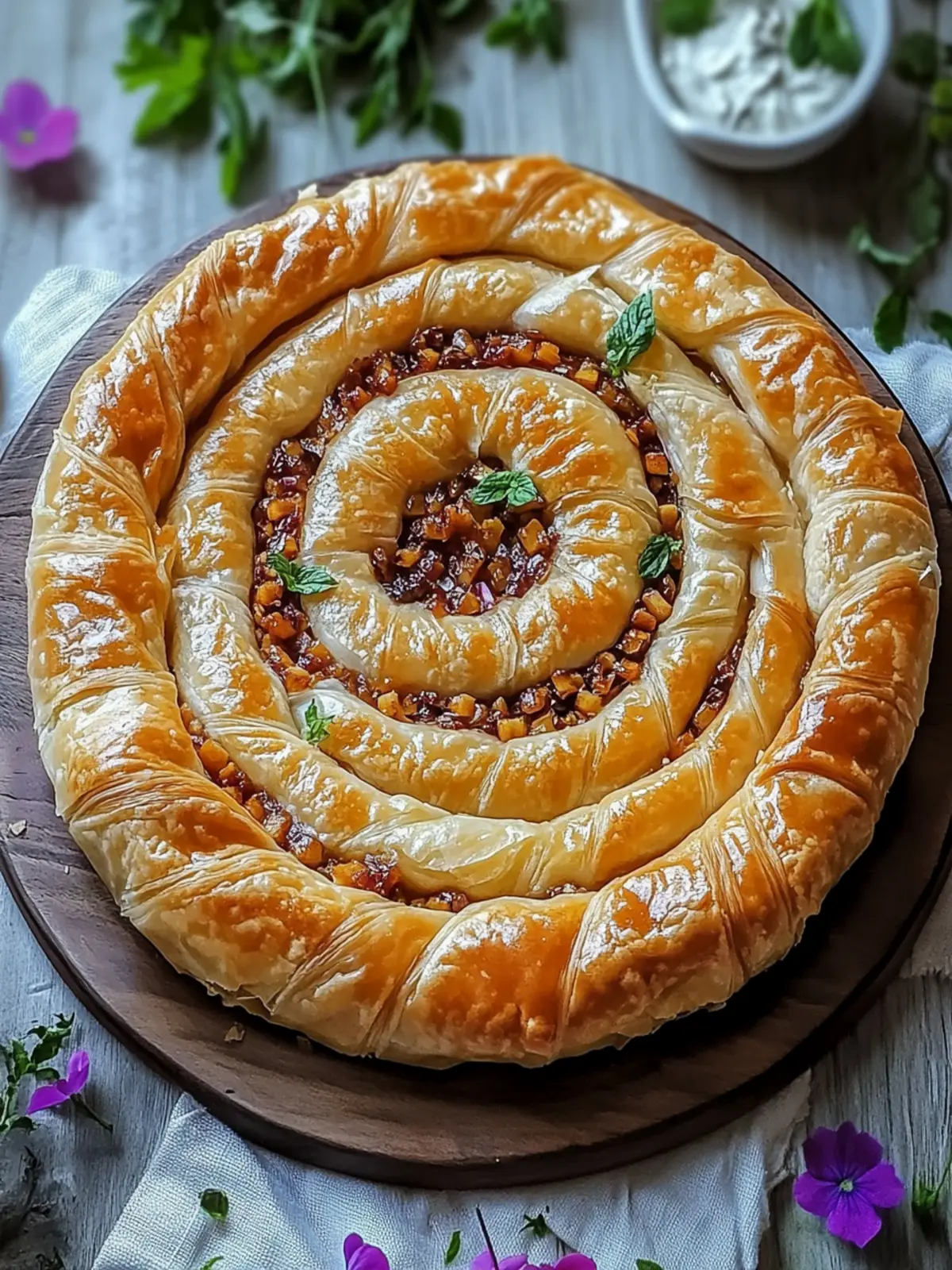 Flaky Turkish Spiral Borek: A Savory Delight for Everyone 4 Flaky Turkish Spiral Borek