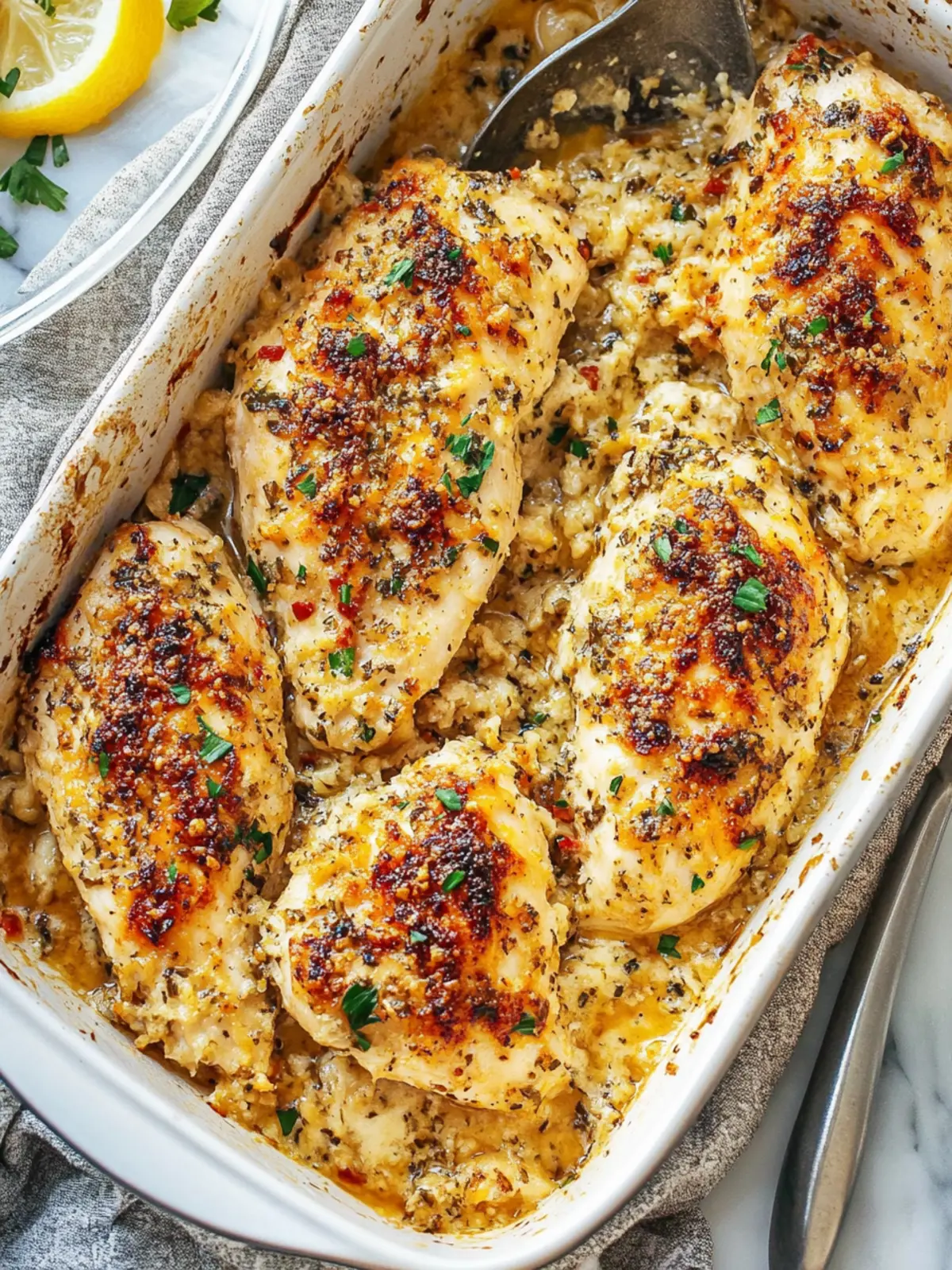 Garlic Parmesan Chicken Bake: Easy, Irresistible Comfort Food 4 Garlic Parmesan Chicken Bake