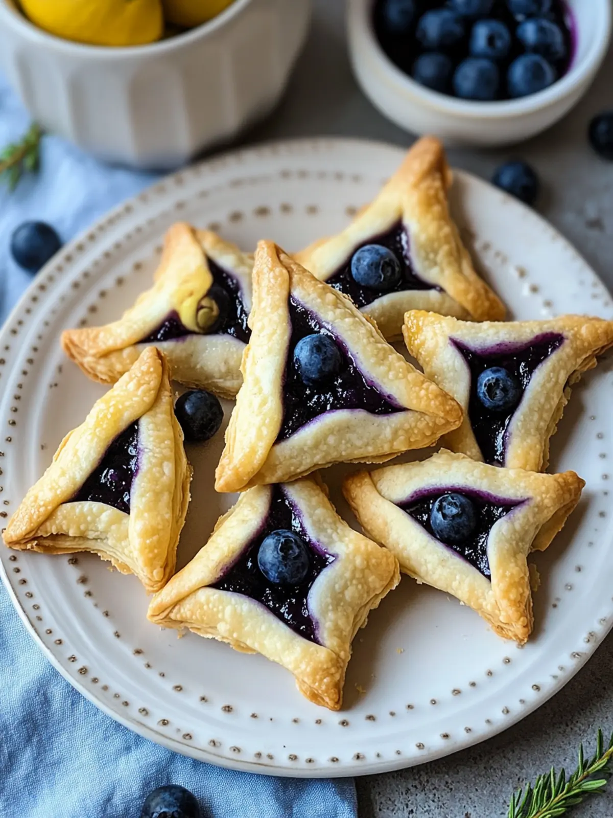 Delightful Hamantaschen Cookies with Blueberry Filling Recipe 2 Hamantaschen Cookies with Blueberry Filling