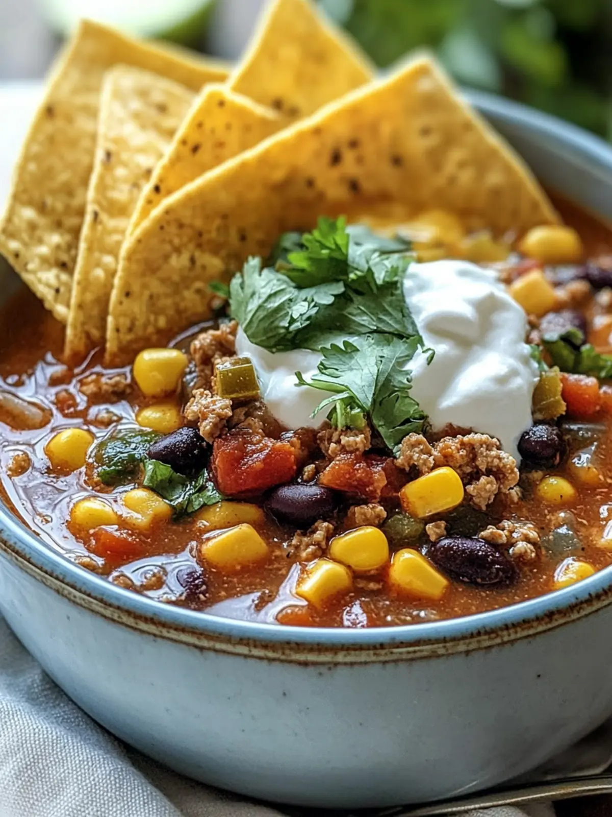 Tex-Mex Taco Soup: A Hearty Bowl of Comfort in 45 Minutes 2 Tex-Mex Taco Soup