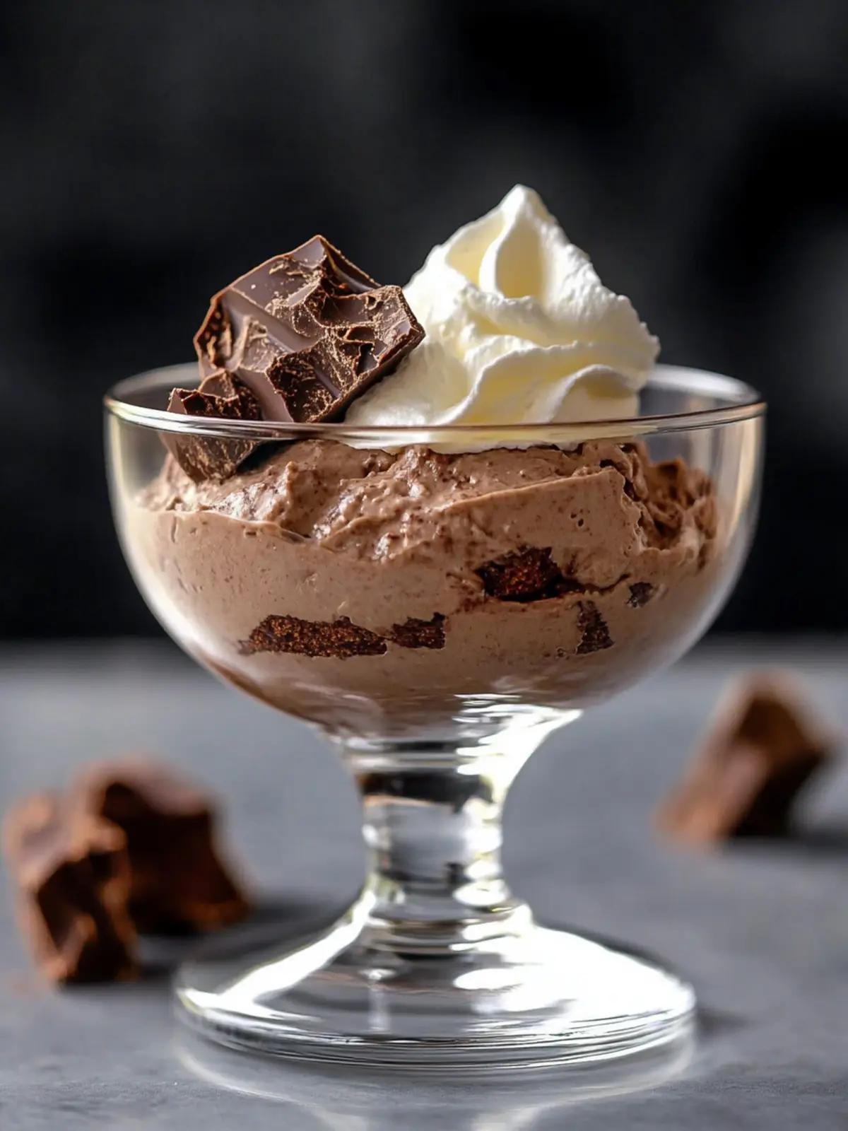 Indulge in 4-Ingredient Dark Chocolate Mousse Bliss 2 Dark Chocolate Mousse