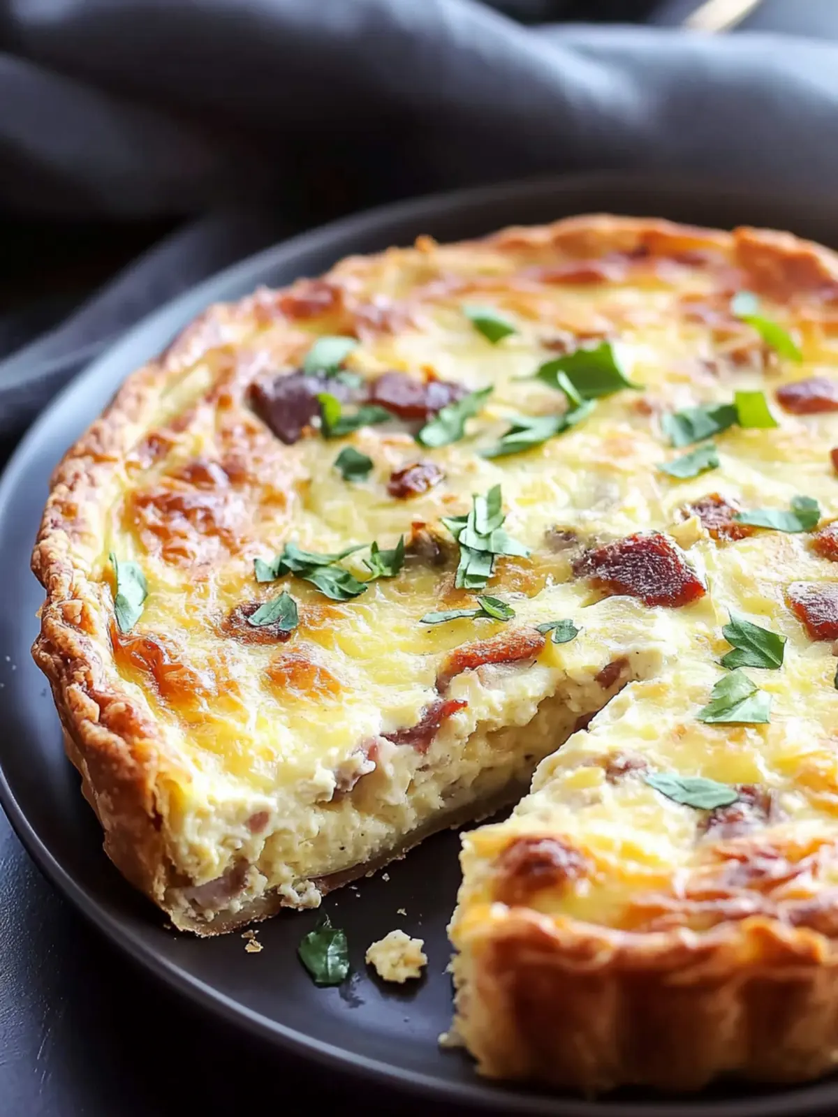 Keto Crustless Quiche Lorraine for Easy, Flavor-Packed Mornings 2 Crustless Quiche Lorraine