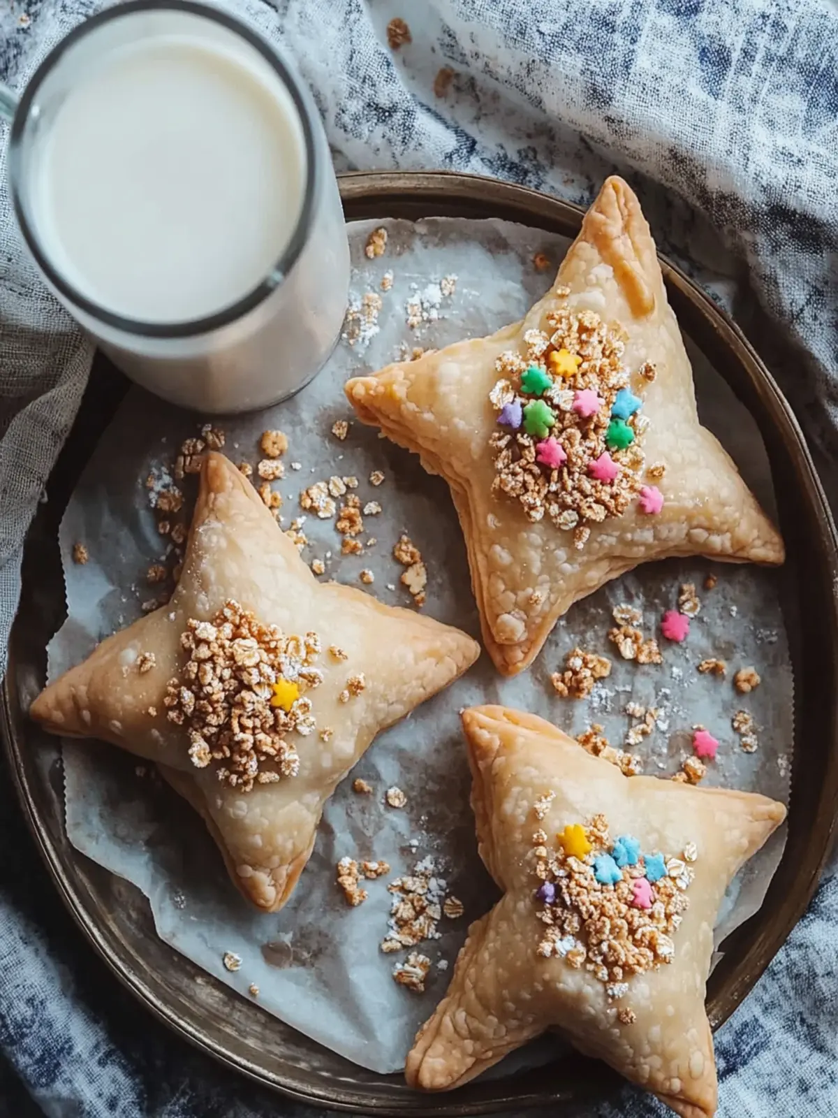 Milk and Cereal Hamantaschen: A Fun Twist on a Classic! 3 Milk and Cereal Hamantaschen