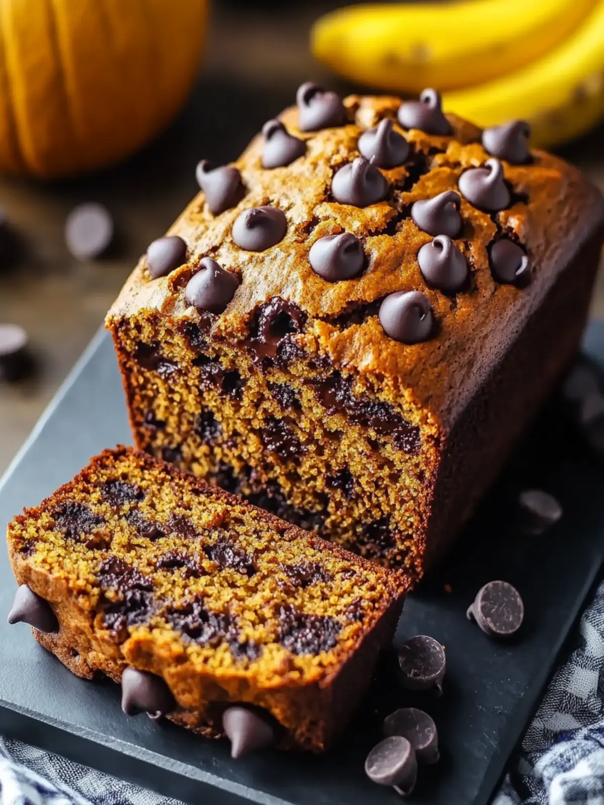 Cozy Banana Chocolate Chip Pumpkin Bread for Fall Bliss 5 Banana Chocolate Chip Pumpkin Bread