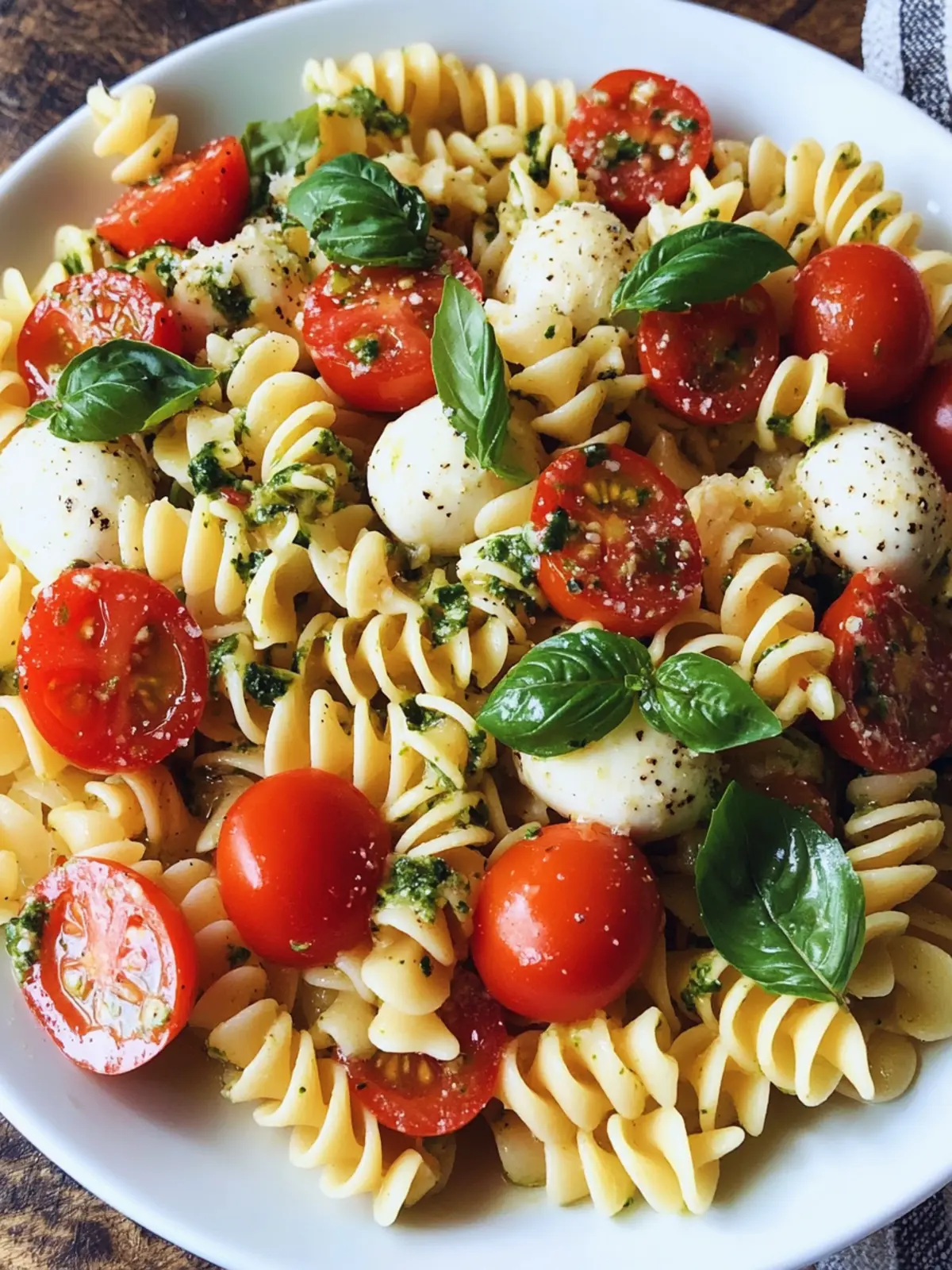 Caprese Pasta Salad: Fresh, Flavorful, and Homemade Perfection 5 Caprese Pasta Salad