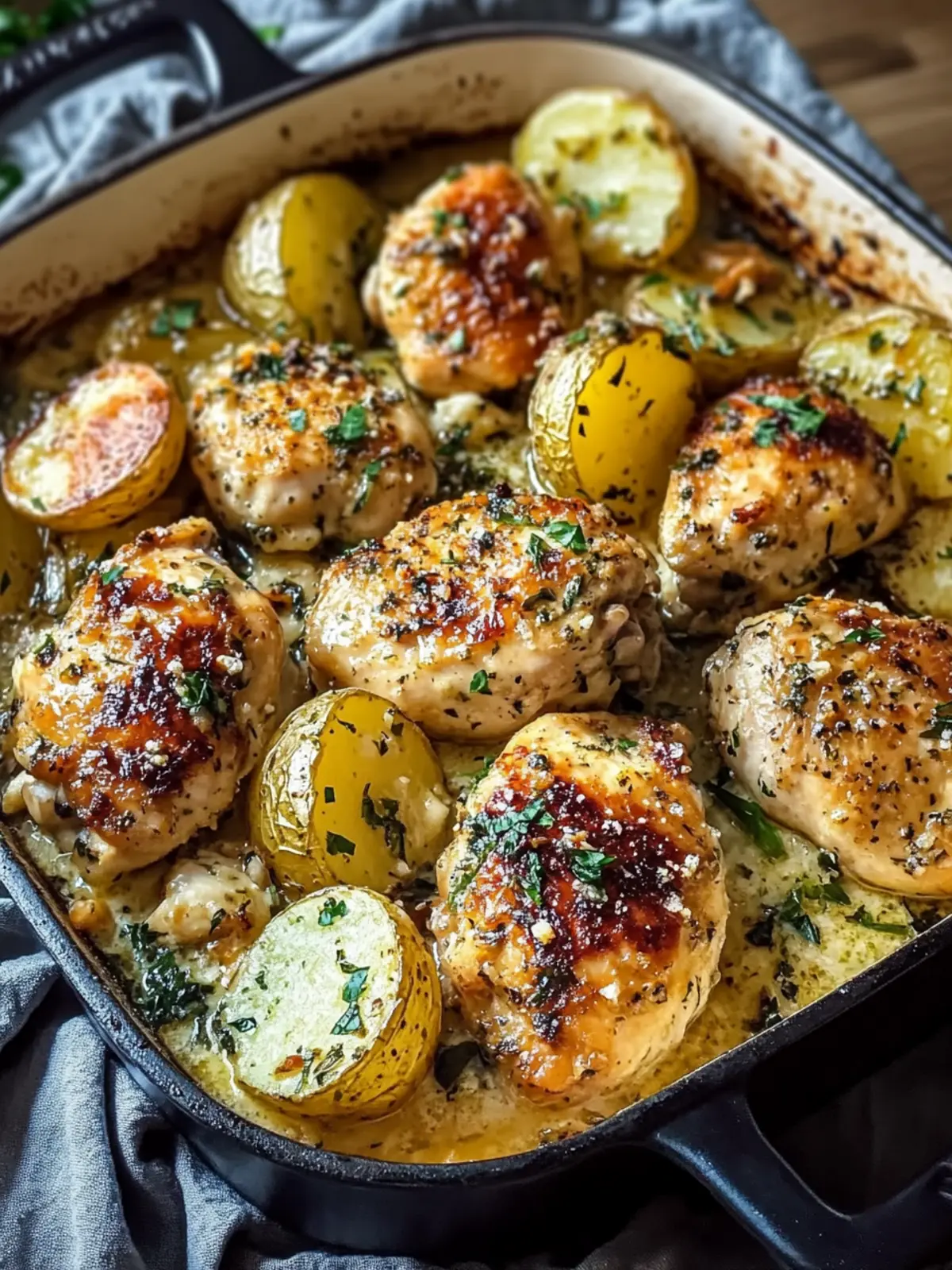 Garlic Parmesan Chicken and Potatoes: Your Easy One-Pan Feast 2 Garlic Parmesan Chicken and Potatoes