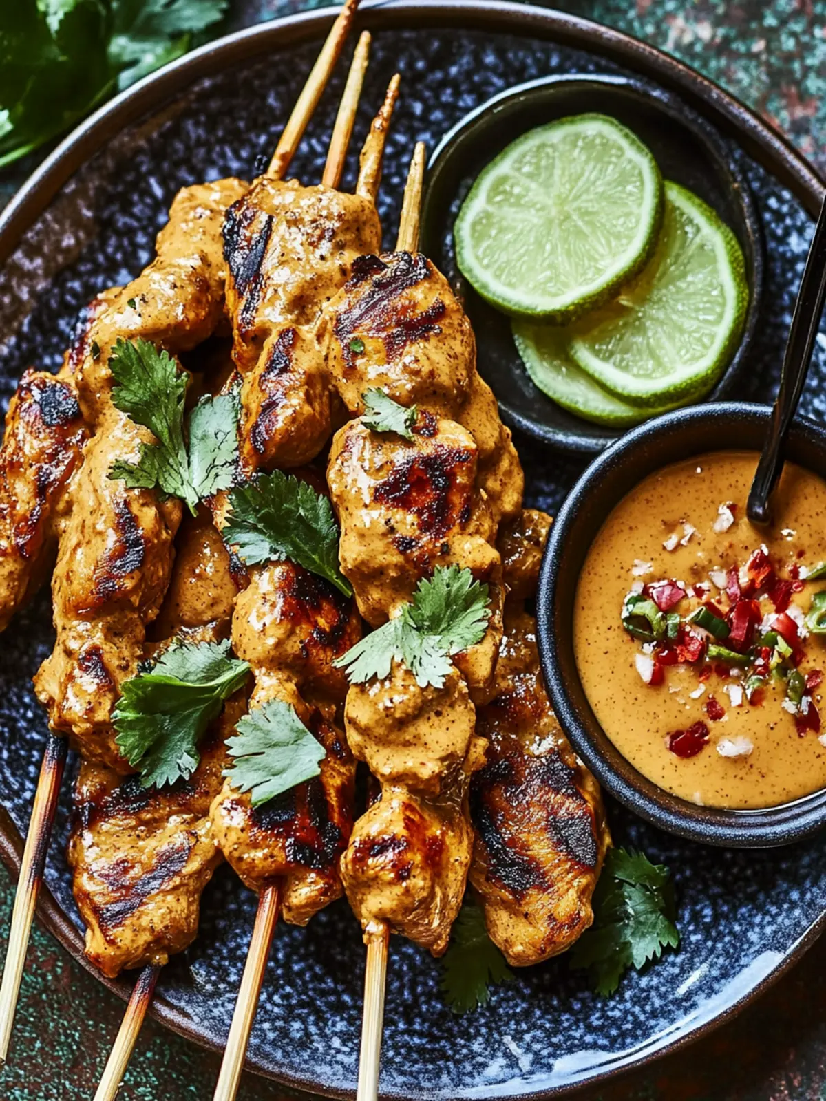 Savory Indonesian Chicken Satay with Creamy Peanut Sauce Delight 4 Indonesian Chicken Satay with Peanut Sauce
