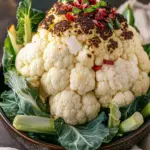 Mouthwatering Whole Roasted Cauliflower with Sweet Maple Sauce 9 Whole Roasted Cauliflower