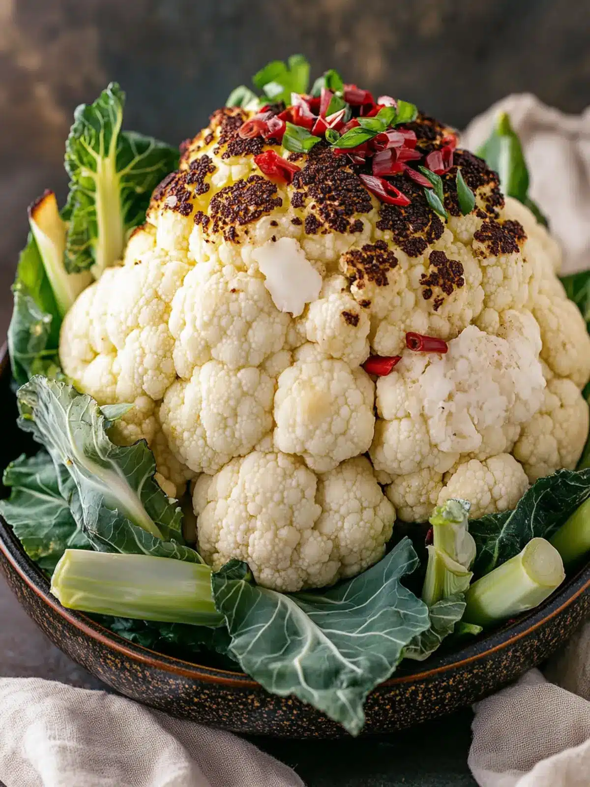 Mouthwatering Whole Roasted Cauliflower with Sweet Maple Sauce 5 Whole Roasted Cauliflower