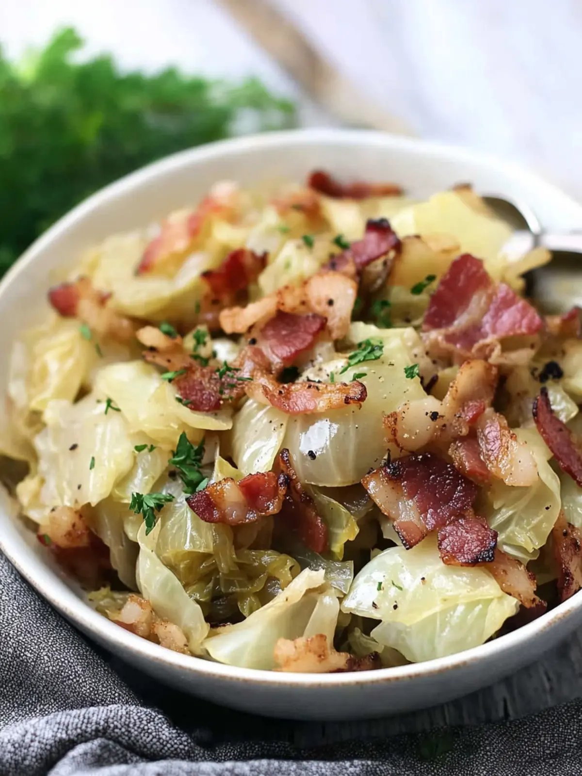 Classic Slow Cooker Cabbage with Bacon for Cozy Family Dinners 3 Classic Slow Cooker Cabbage with Bacon