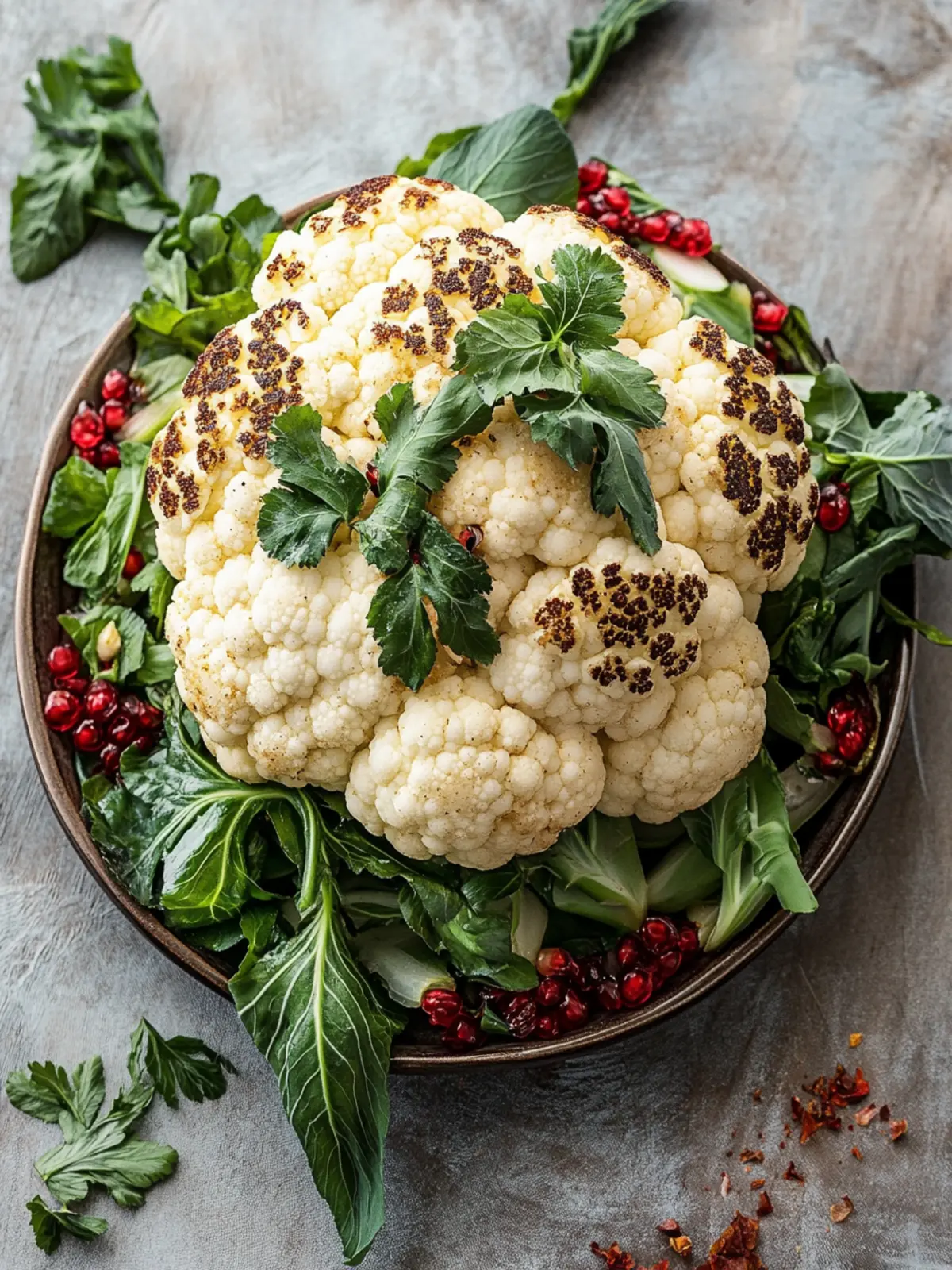 Mouthwatering Whole Roasted Cauliflower with Sweet Maple Sauce 3 Whole Roasted Cauliflower