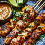 Savory Indonesian Chicken Satay with Creamy Peanut Sauce Delight 8 Indonesian Chicken Satay with Peanut Sauce