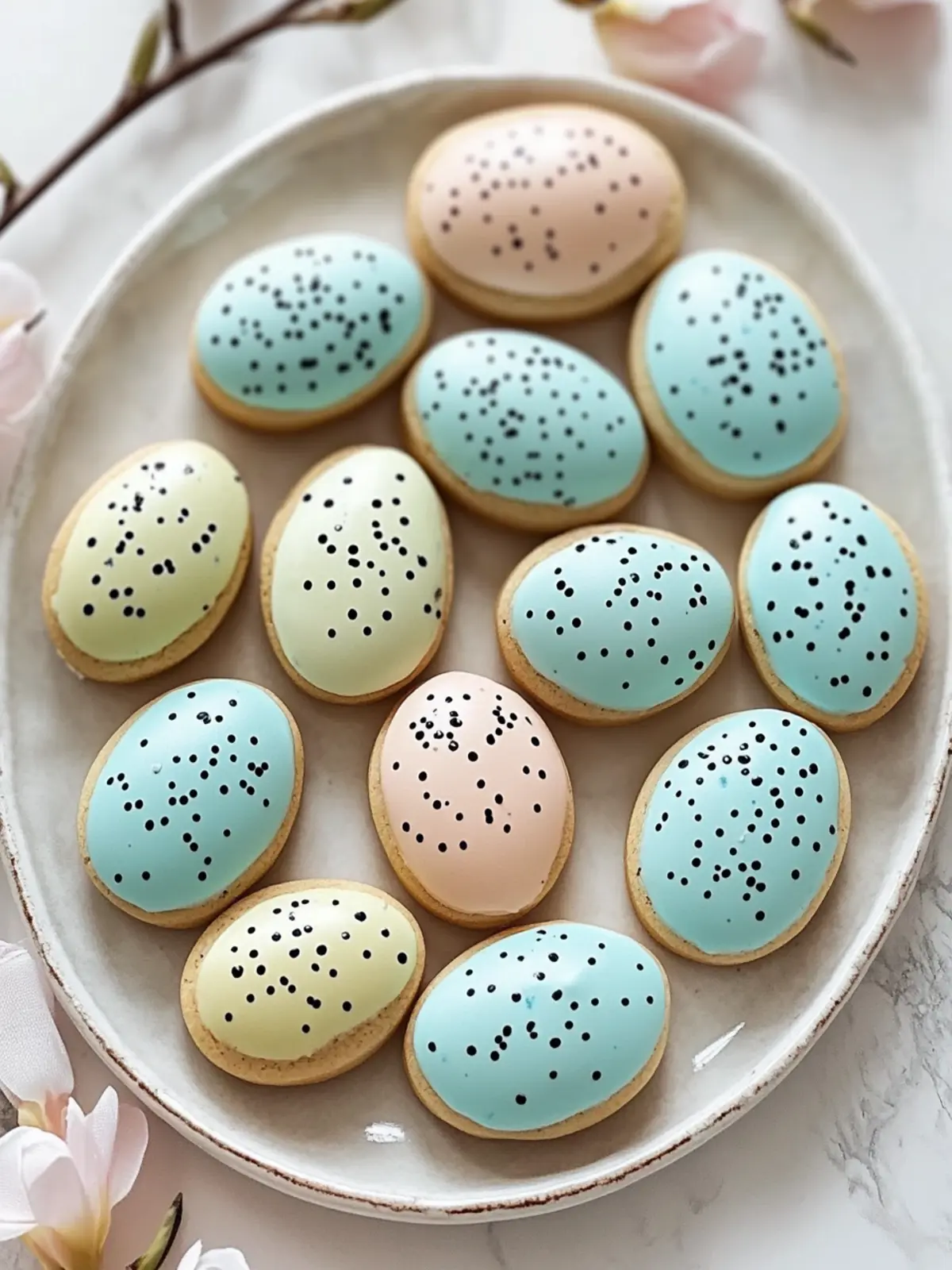 Decorate Delightful Speckled Easter Egg Sugar Cookies at Home 4 Speckled Easter Egg Sugar Cookies