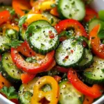 Zesty Cucumber Sweet Pepper Salad That Dazzles Your Tastebuds 45 Zesty Cucumber Sweet Pepper Salad