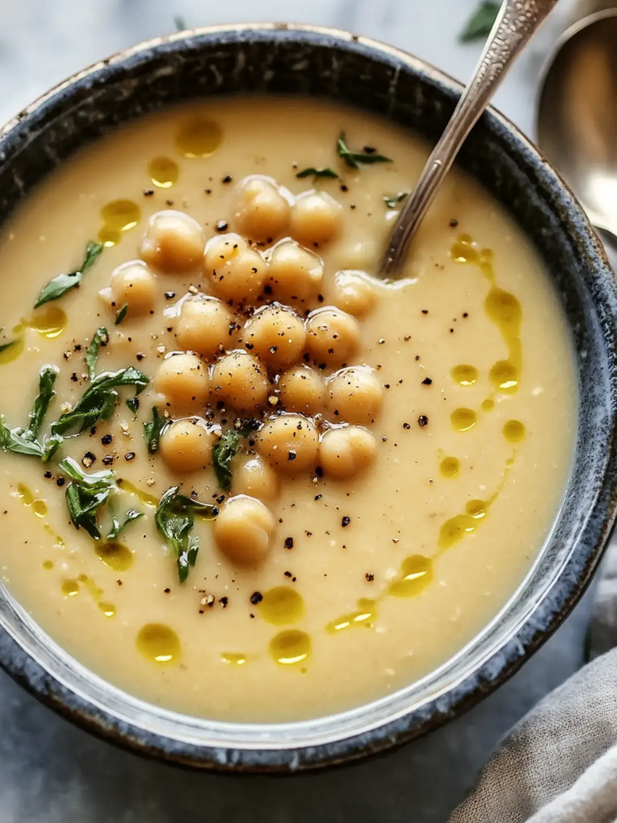 Wholesome Easy Garlic Chickpea Soup in Under 30 Minutes 4 Easy Garlic Chickpea Soup