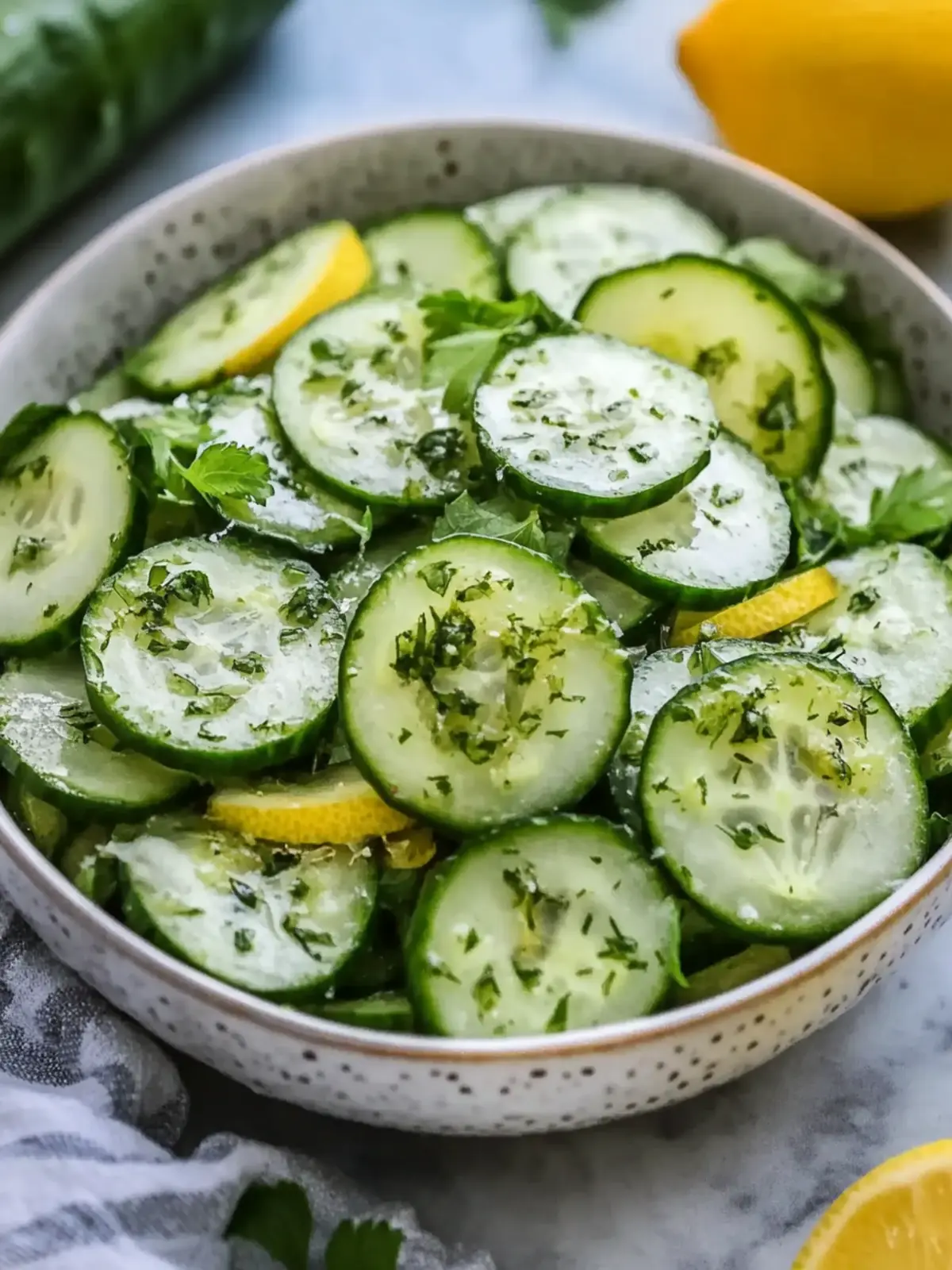 Classic Lemon Herb Cucumber Salad to Brighten Your Table 4 Classic Lemon Herb Cucumber Salad