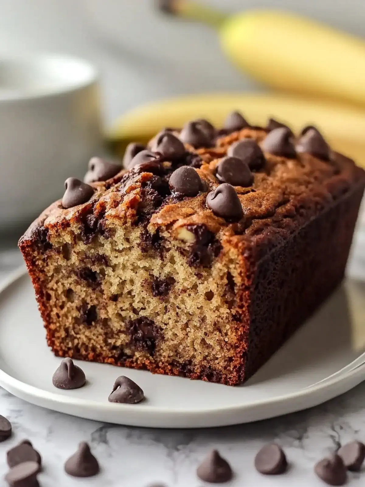 Moist Chocolate Chip Banana Bread Recipe Your New Favorite Snack 4 Moist Chocolate Chip Banana Bread