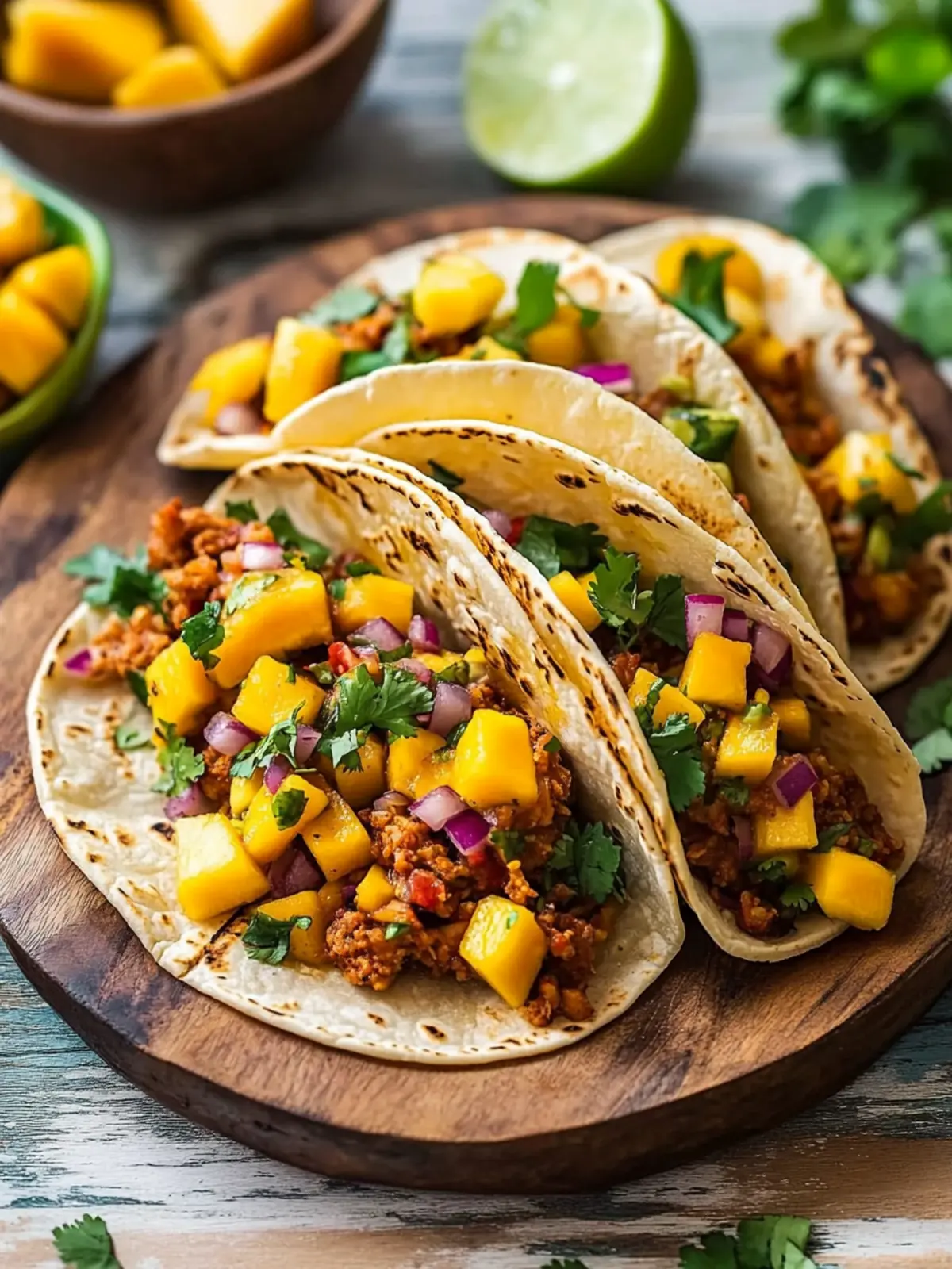 Indian Spiced Tacos with Mango Salsa for Tasty Weeknight Fun 5 Indian Spiced Tacos with Mango Salsa